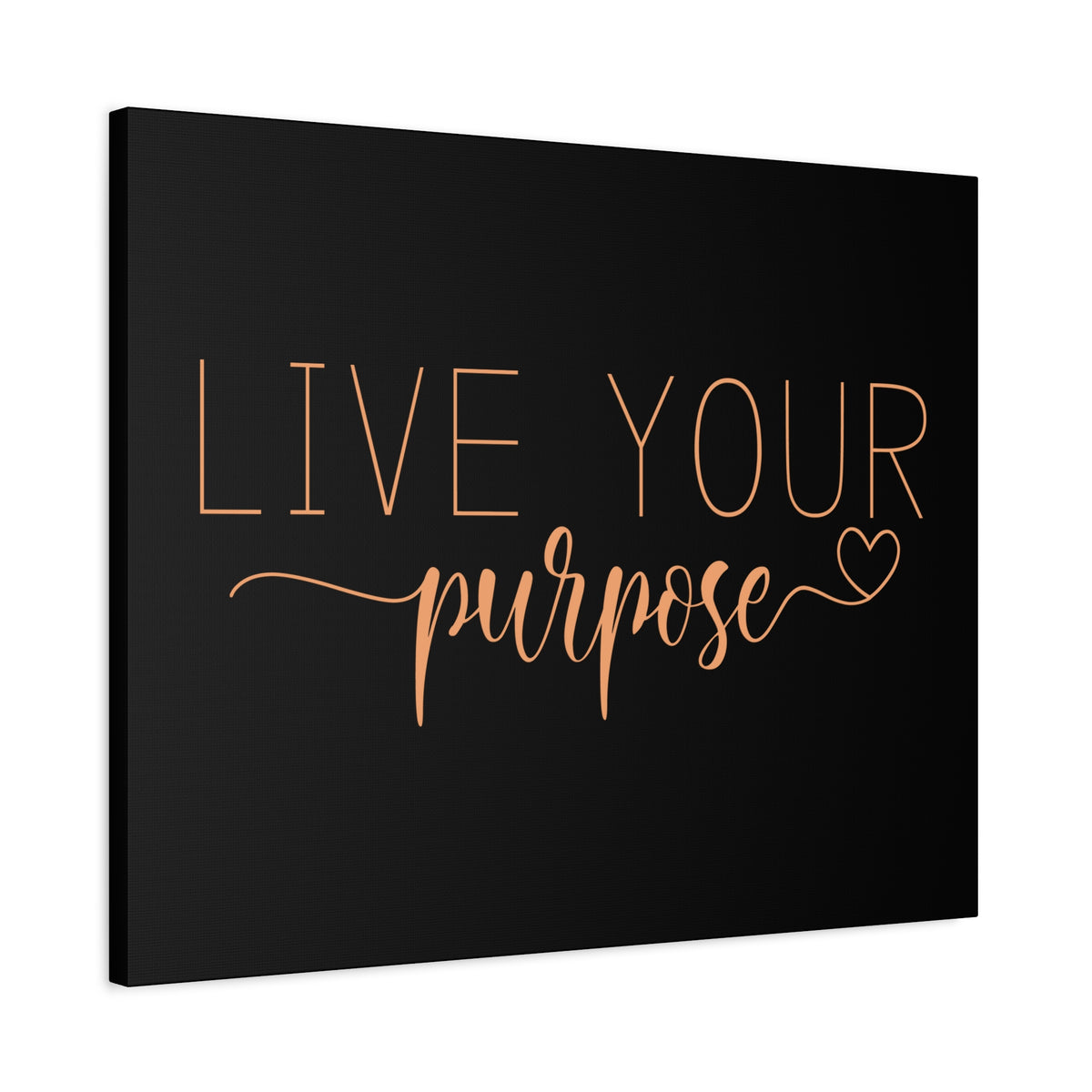 Scripture Canvas Live Your Purpose Psalm 57:2 Christian Wall Art Bible Verse Print Ready to Hang-Express Your Love Gifts