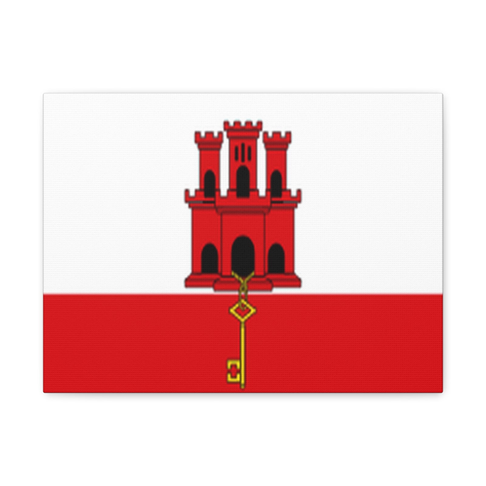 Gibraltar Country Flag Canvas Vibrant Wall Art Unframed Home Decor-Express Your Love Gifts