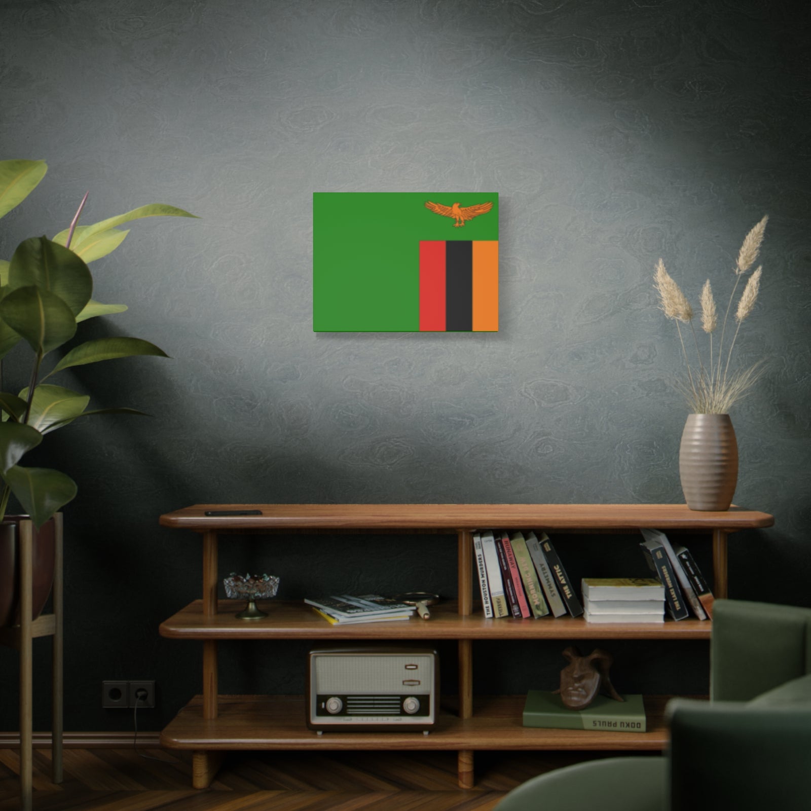 Zambia Country Flag Canvas Vibrant Wall Art Unframed Home Decor-Express Your Love Gifts