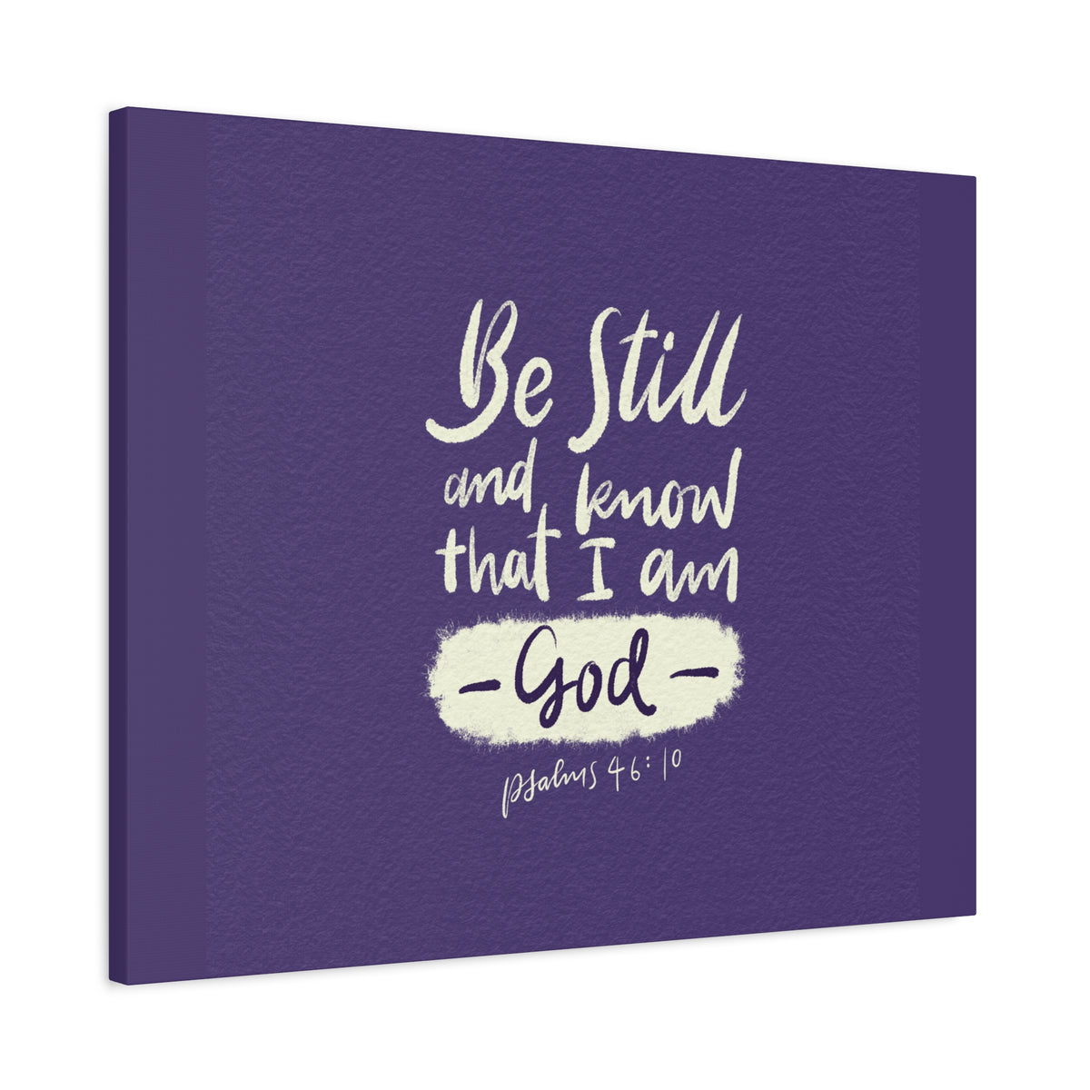 Scripture Walls I Am God Psalm 46:10 Bible Verse Canvas Christian Wall Art Ready to Hang-Express Your Love Gifts