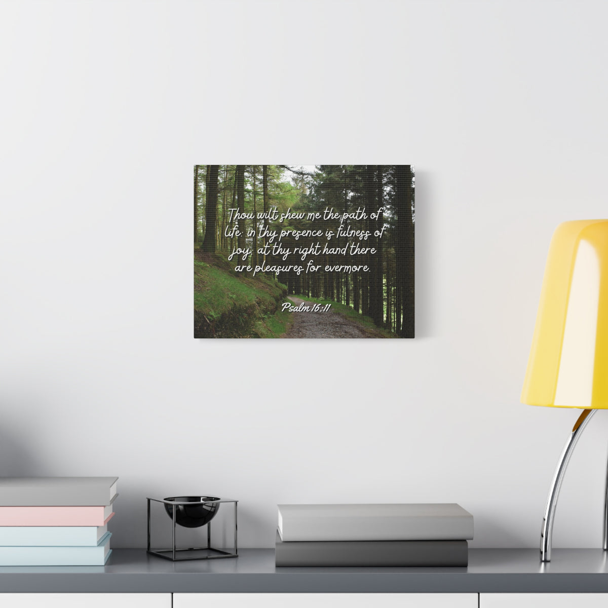 Scripture Walls The Path Of Life Psalm 16:11 Bible Verse Canvas Christian Wall Art Ready to Hang-Express Your Love Gifts