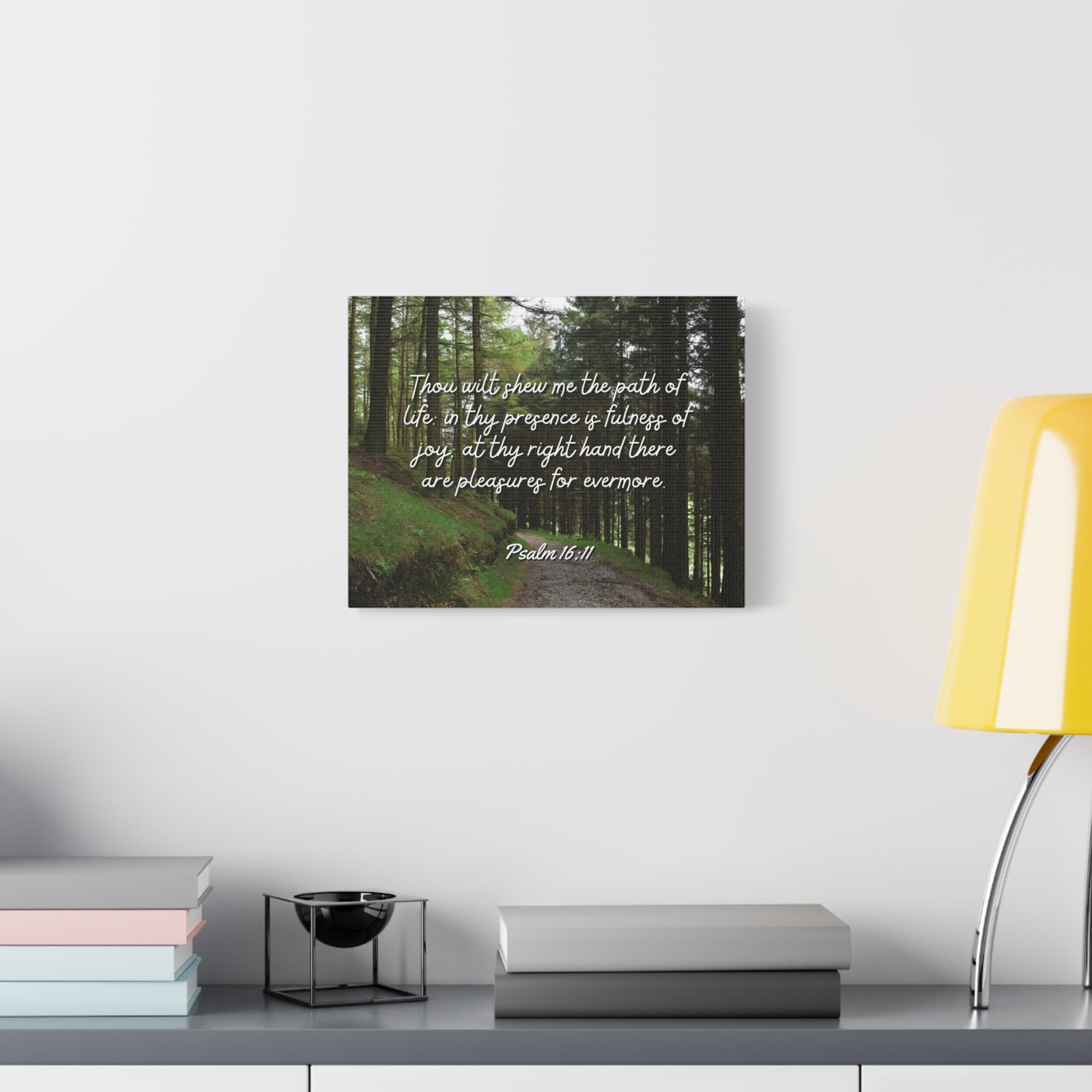 Scripture Walls The Path Of Life Psalm 16:11 Bible Verse Canvas Christian Wall Art Ready to Hang-Express Your Love Gifts