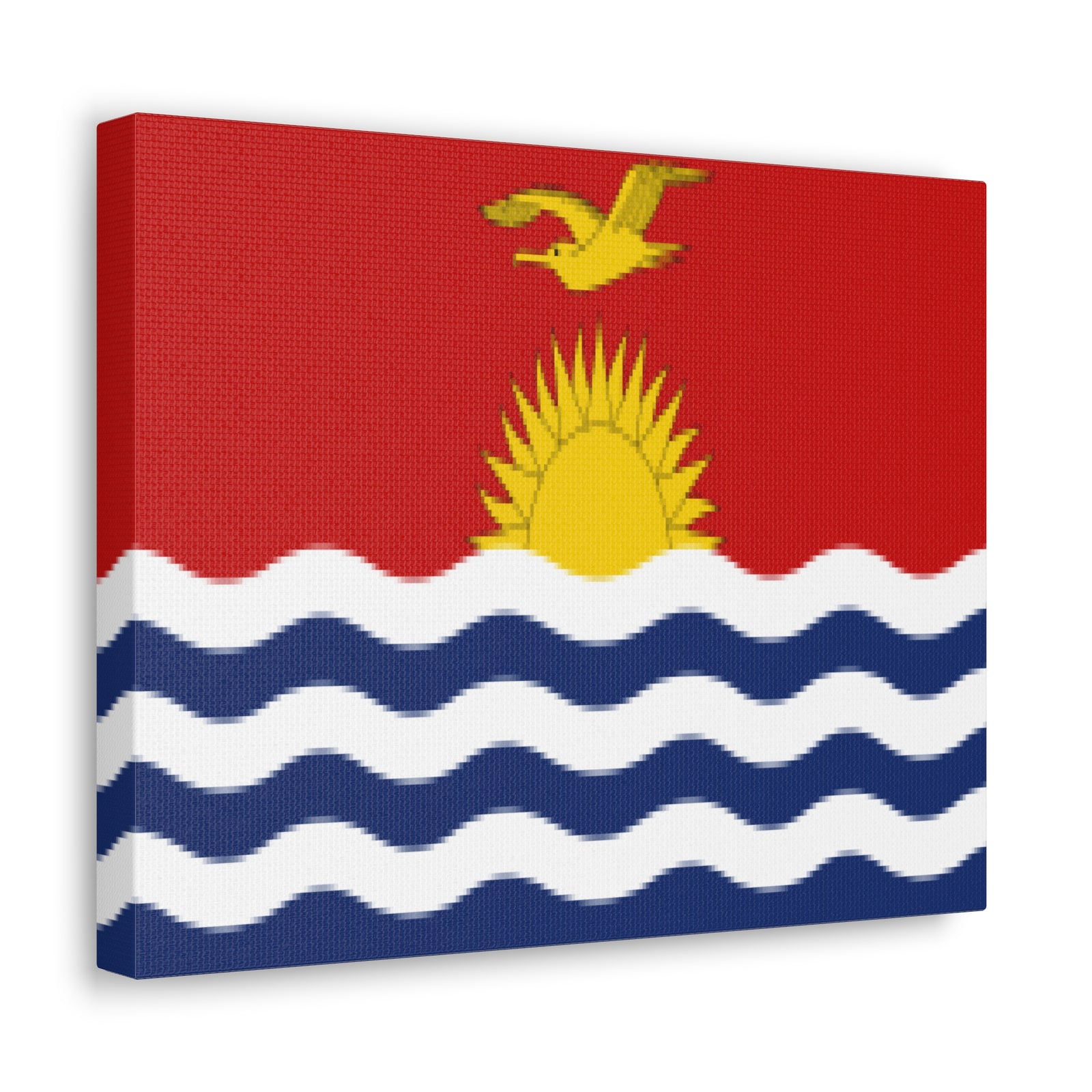 Kiribati Country Flag Canvas Vibrant Wall Art Unframed Home Decor-Express Your Love Gifts