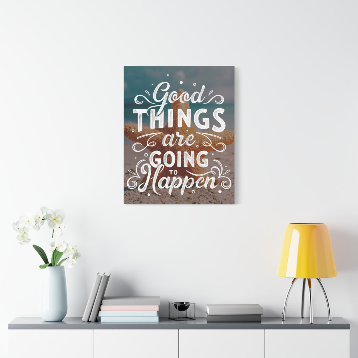 Inspirational Quote Canvas Good Things Wall Art Motivational Motto Inspiring Prints Artwork Decor Ready to Hang-Express Your Love Gifts