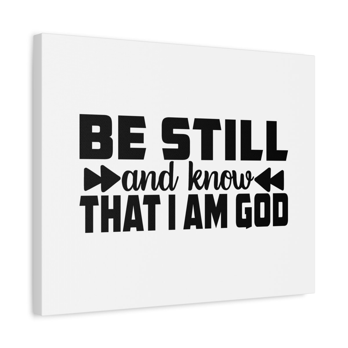 Scripture Canvas Be Still And Know Psalm 46:10 Christian Wall Art Bible Verse Print Ready to Hang-Express Your Love Gifts