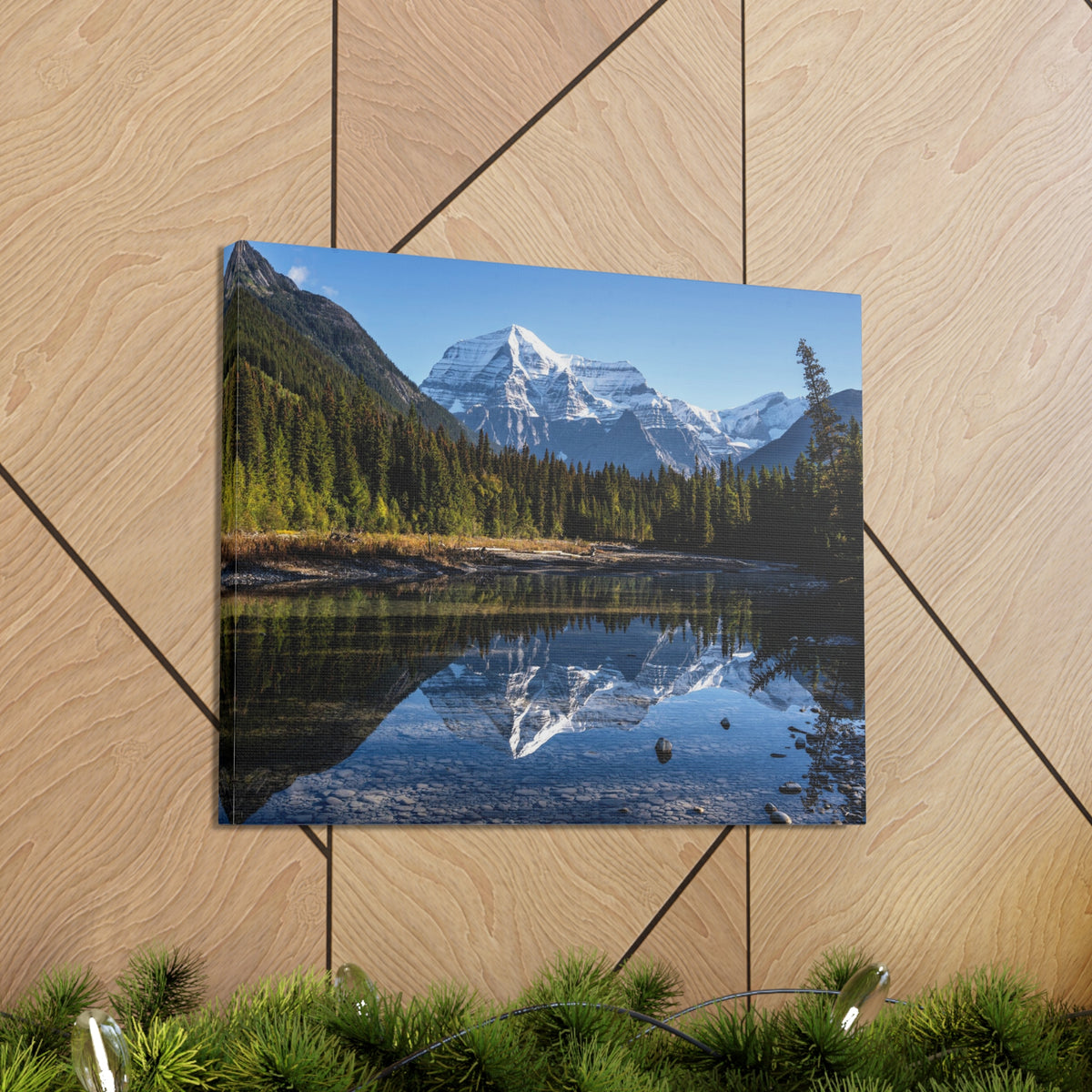 Mystic Forest Mountain Nature Wilderness Photography Canvas Wall Art for Home Decor Ready-to-Hang-Express Your Love Gifts
