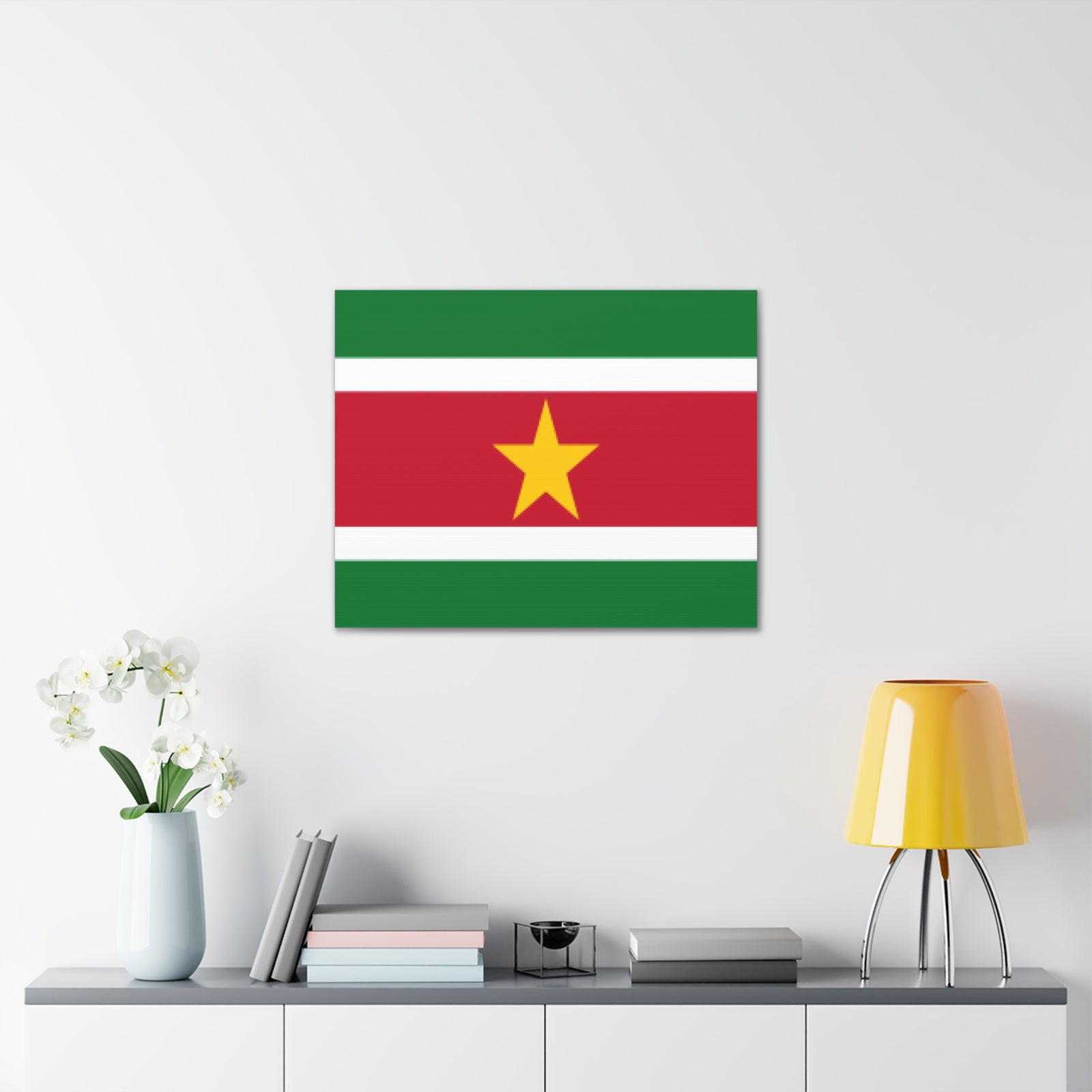 Suriname Country Flag Canvas Vibrant Wall Art Unframed Home Decor-Express Your Love Gifts