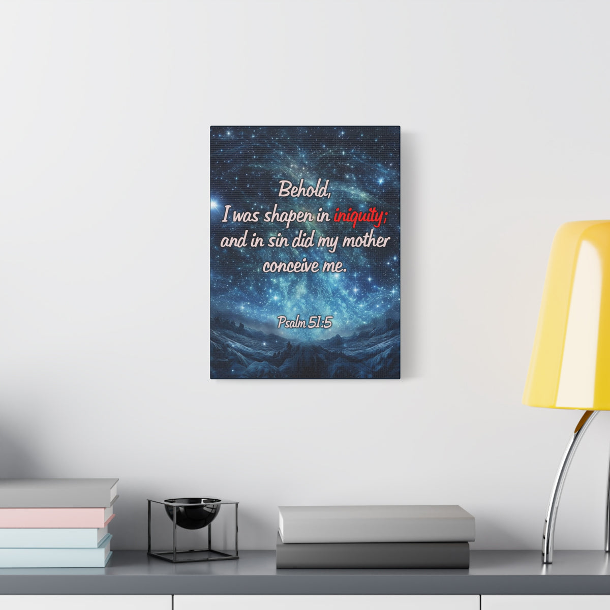 Scripture Walls Psalm 51:5 Original Sin Christian Wall Art Print Ready to Hang Unframed-Express Your Love Gifts
