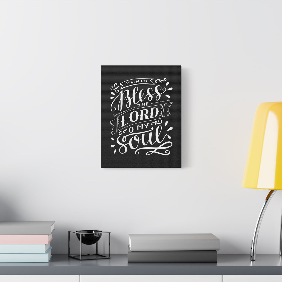 Scripture Canvas Bless The Lord Psalm 103 Christian Wall Art Bible Verse Print Ready to Hang-Express Your Love Gifts