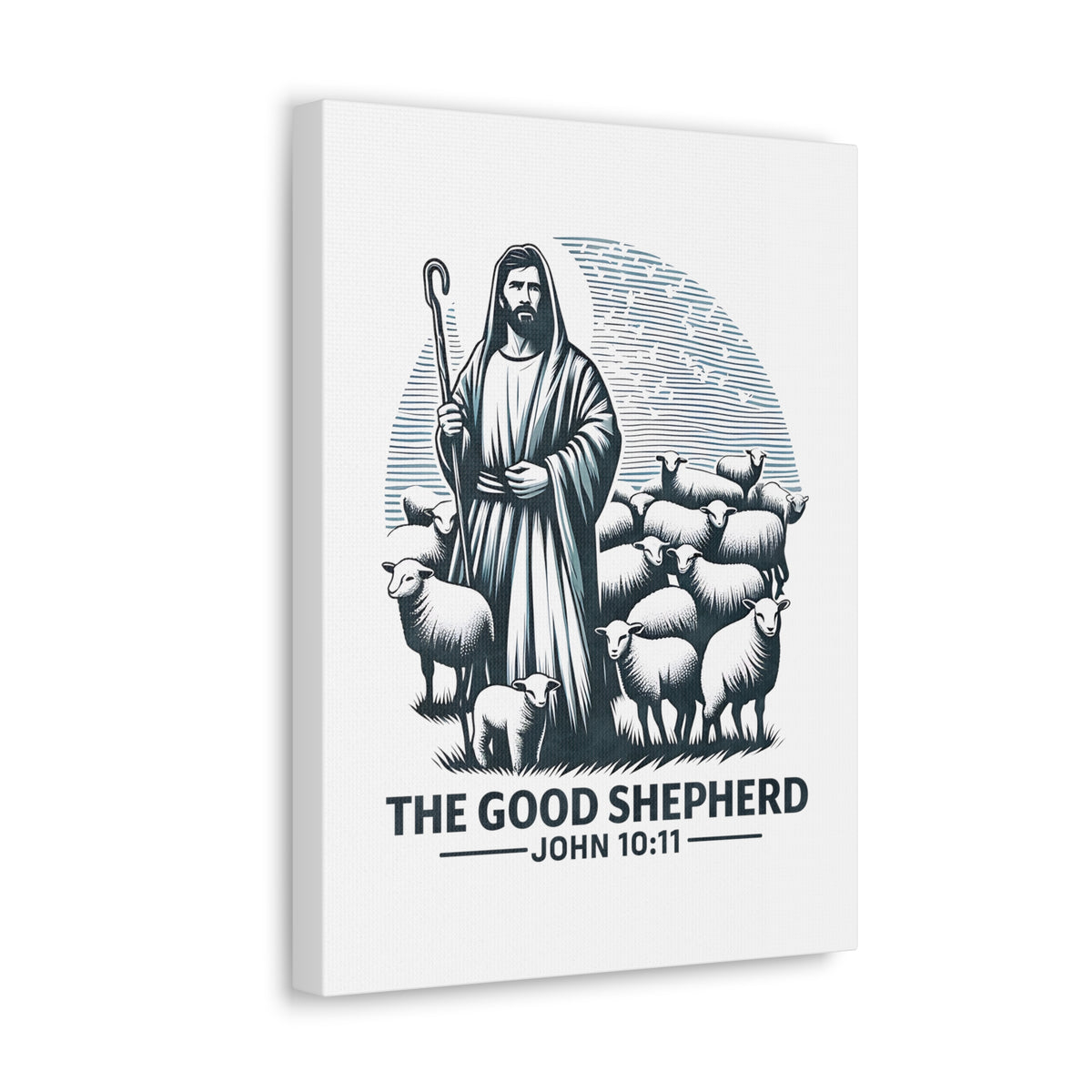 Scripture Walls John 10:11 The Good Shepherd Bible Verse Canvas Christian Wall Art Ready to Hang Unframed-Express Your Love Gifts