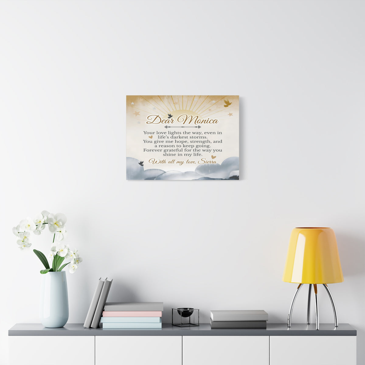 Personalized My Guiding Light Custom Canvas Wall Art-Express Your Love Gifts