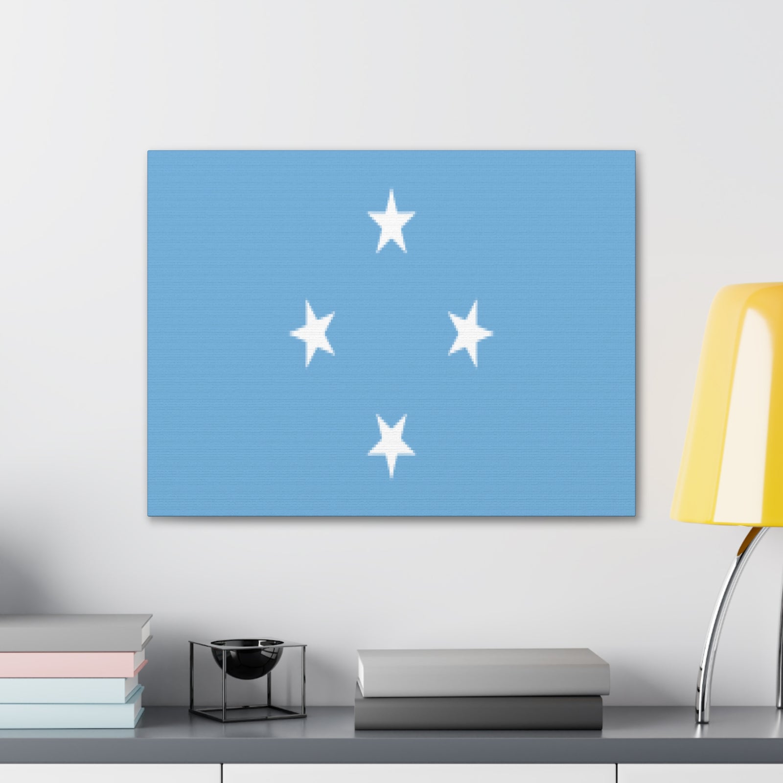 Micronesia Country Flag Canvas Vibrant Wall Art Unframed Home Decor-Express Your Love Gifts