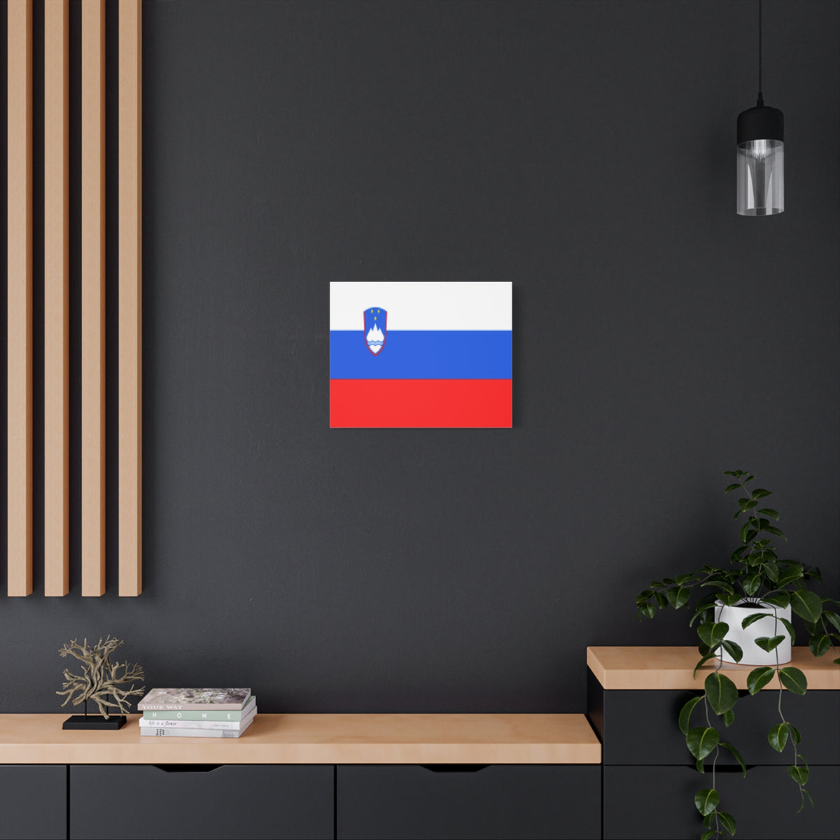 Slovenia Country Flag Canvas Vibrant Wall Art Unframed Home Decor-Express Your Love Gifts