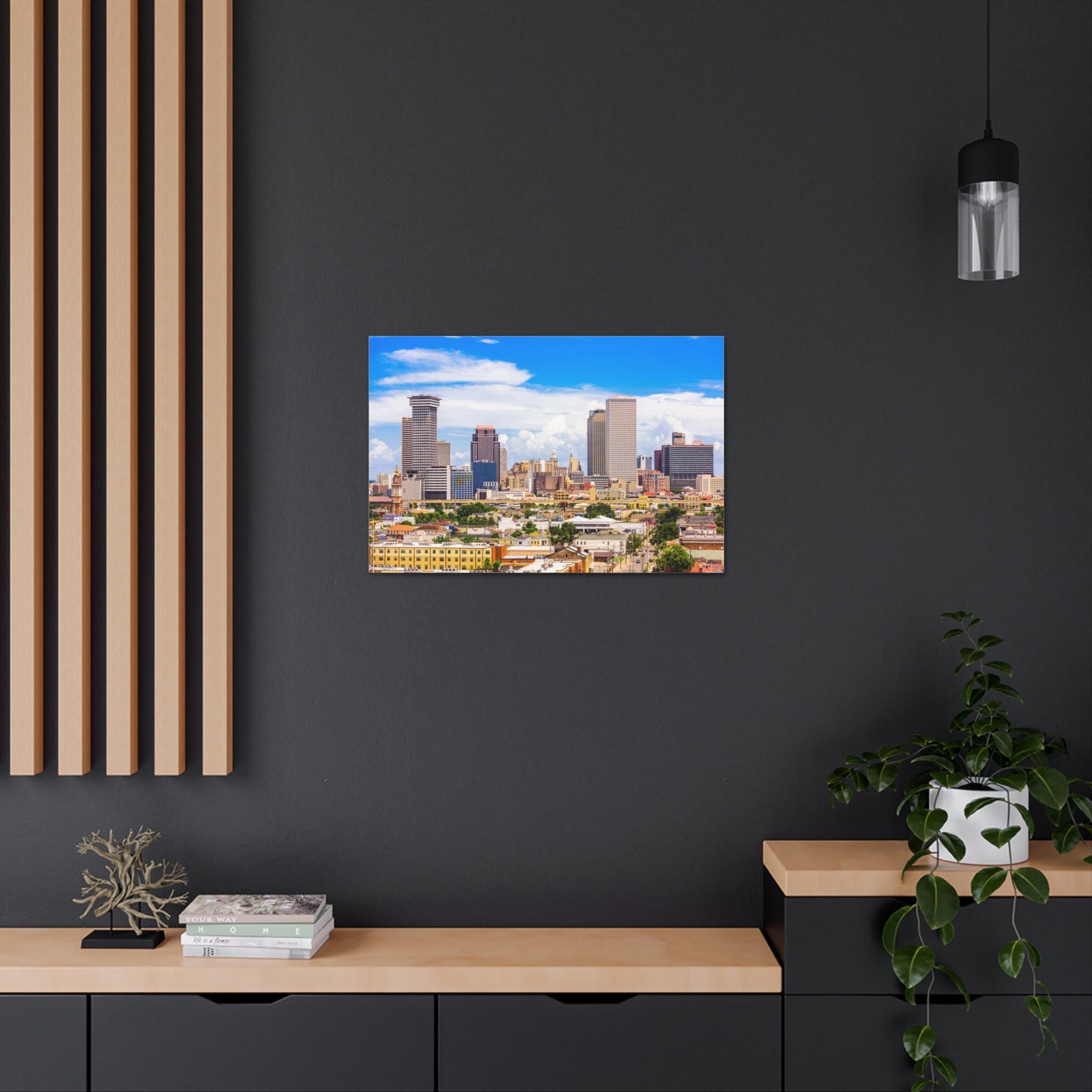 New Orleans Daytime Skyline Canvas Artwork High-Quality Breathtaking Stunning Cityscape for Home Decor Ready to Hang-Express Your Love Gifts