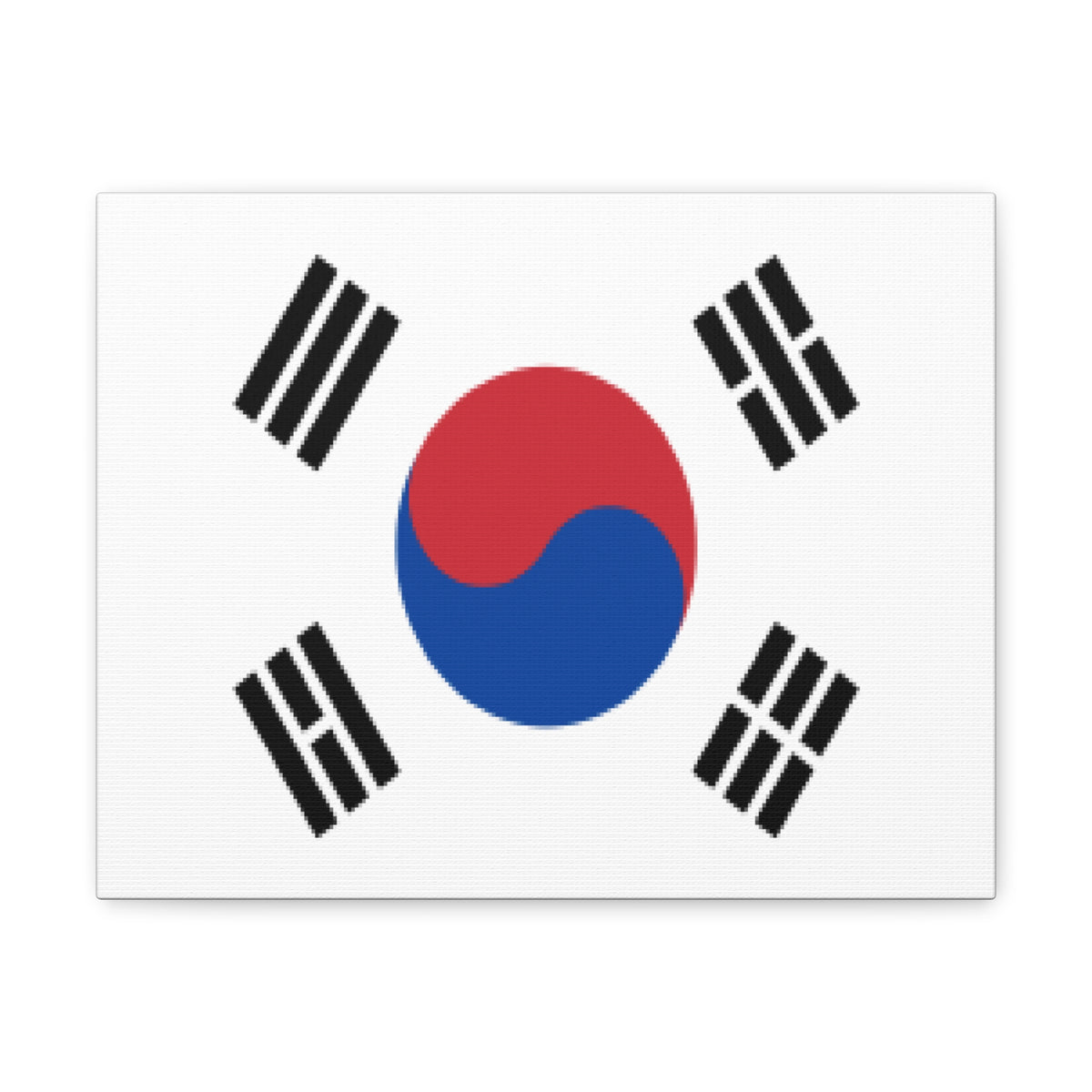 South Korea Country Flag Canvas Vibrant Wall Art Unframed Home Decor-Express Your Love Gifts