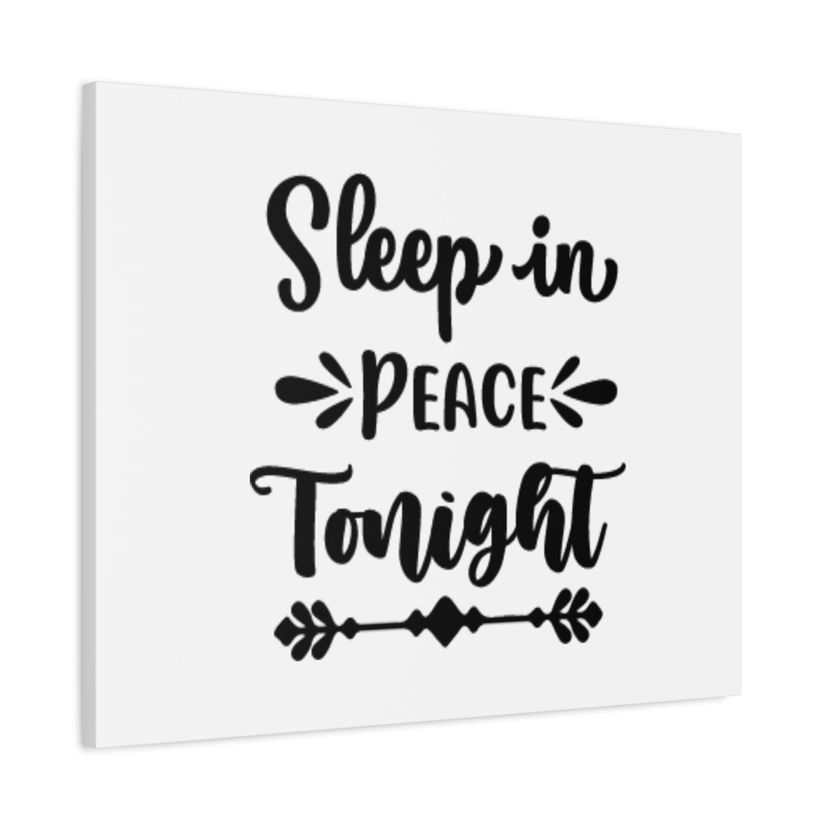 Scripture Canvas Sleep In Peace Tonight Psalm 4:8 Christian Wall Art Bible Verse Print Ready to Hang-Express Your Love Gifts