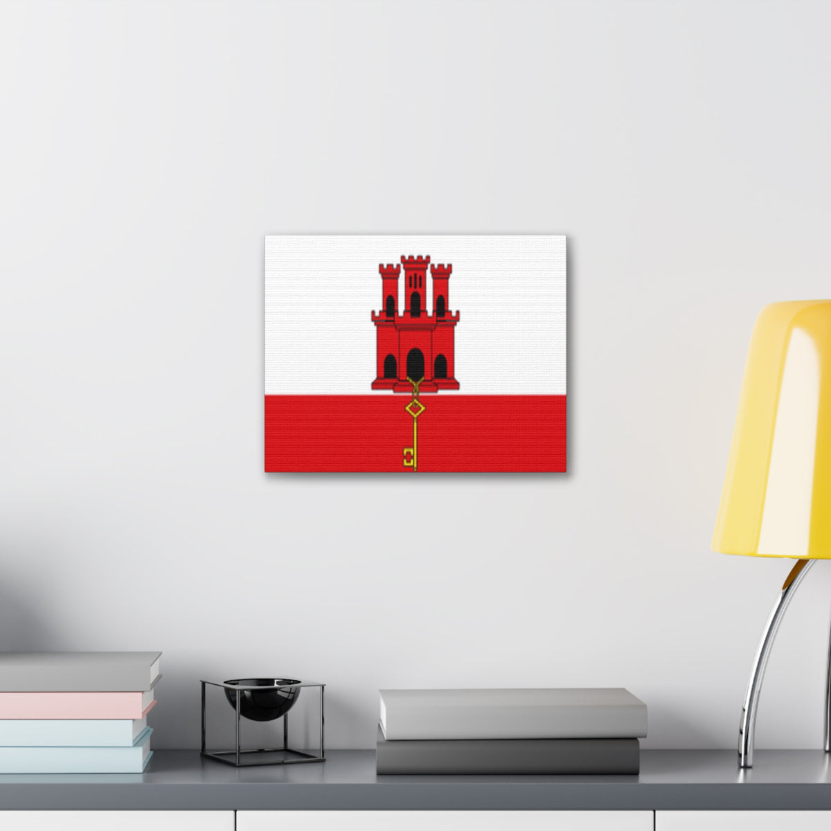 Gibraltar Country Flag Canvas Vibrant Wall Art Unframed Home Decor-Express Your Love Gifts