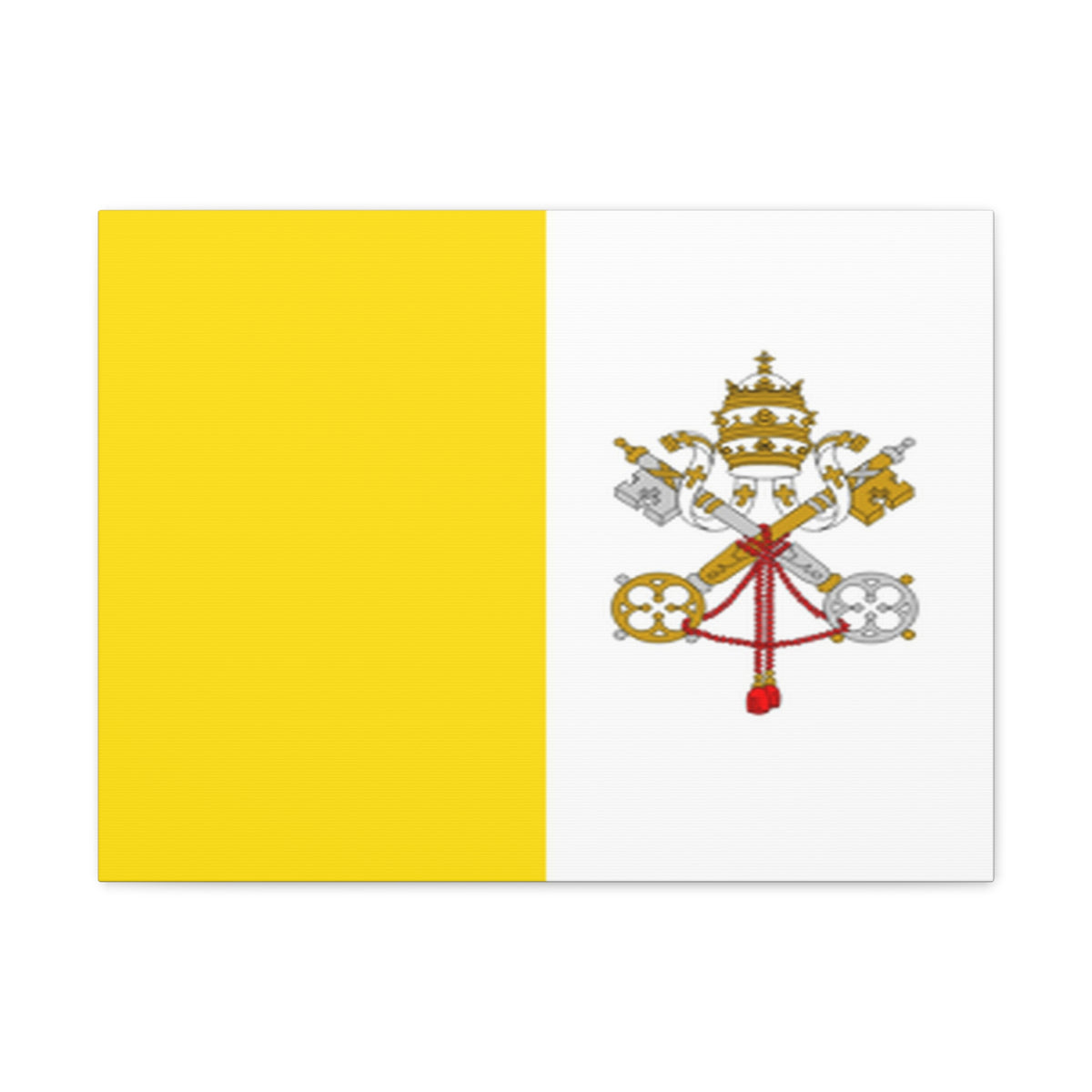 Vatican City Country Flag Canvas Vibrant Wall Art Unframed Home Decor-Express Your Love Gifts