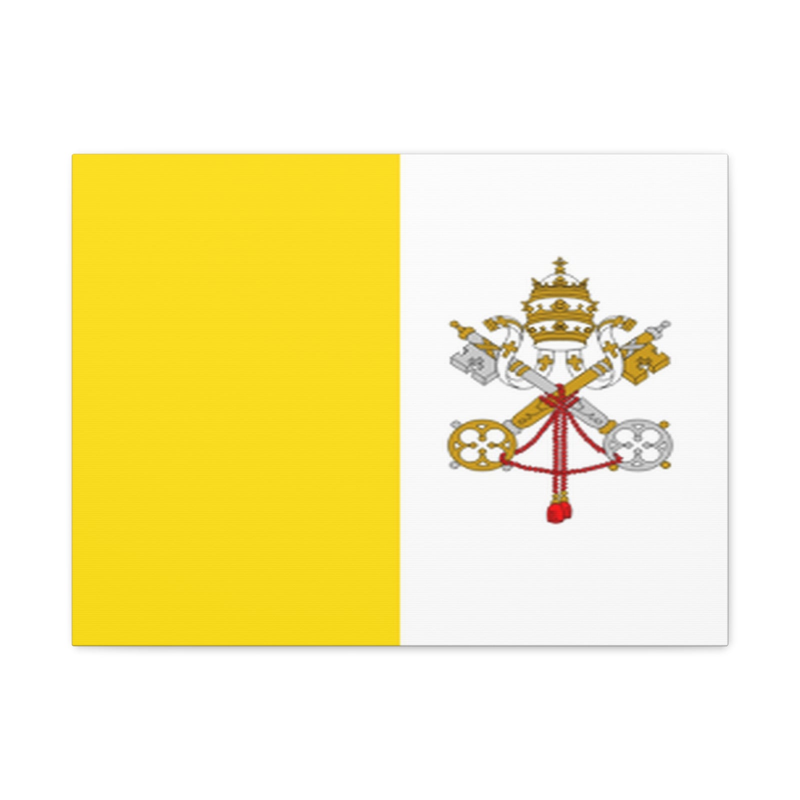 Vatican City Country Flag Canvas Vibrant Wall Art Unframed Home Decor-Express Your Love Gifts