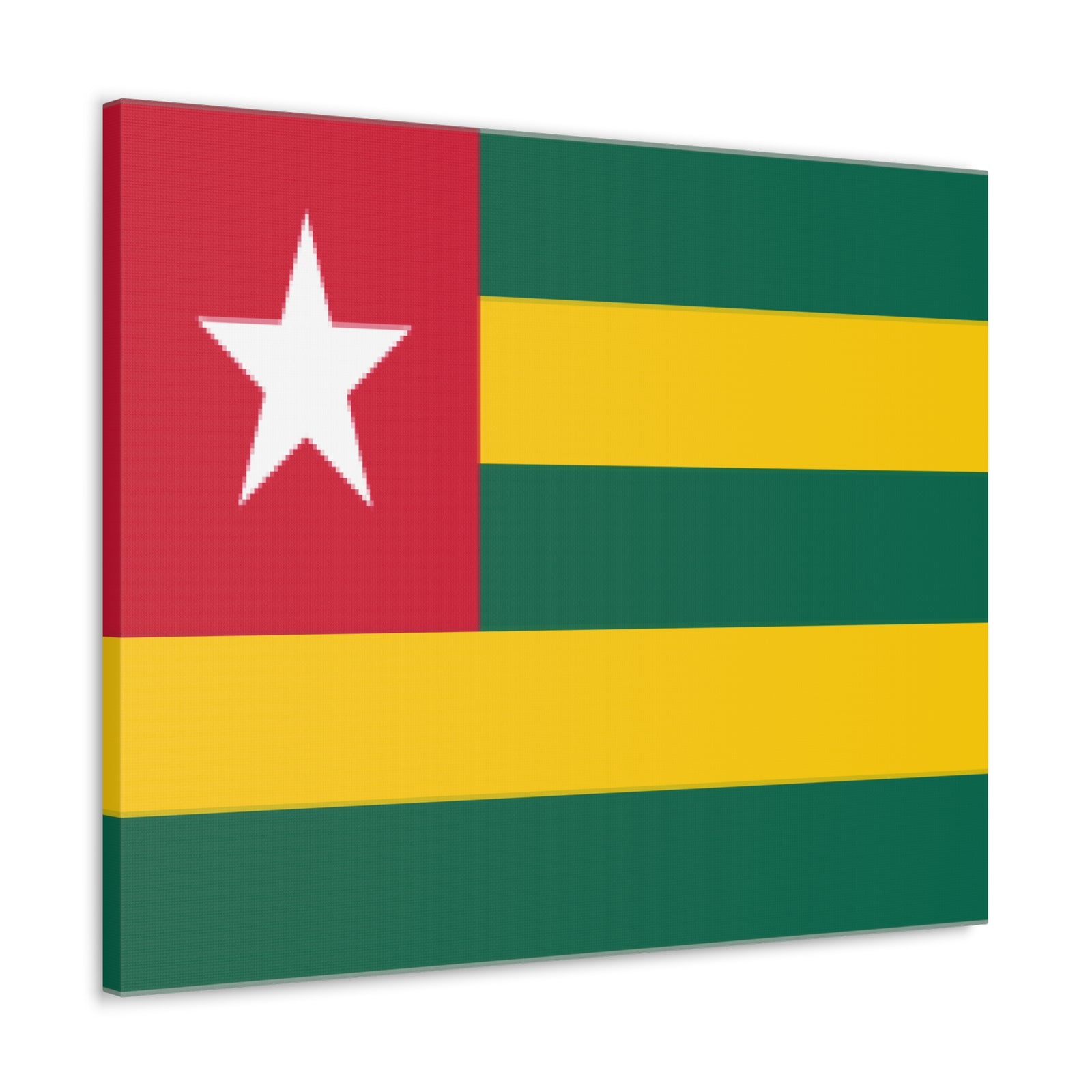 Togo Country Flag Canvas Vibrant Wall Art Unframed Home Decor-Express Your Love Gifts