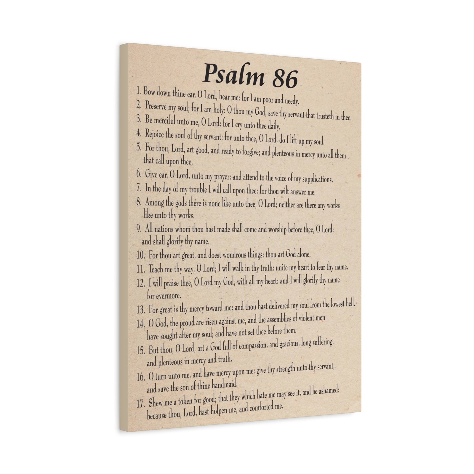 Scripture Walls Praying in Difficult Times Psalm 86:2 Bible Verse Canvas Christian Wall Art Ready to Hang-Express Your Love Gifts