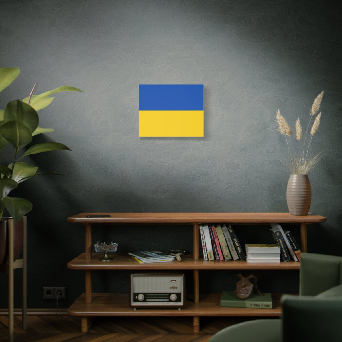 Ukraine Country Flag Canvas Vibrant Wall Art Unframed Home Decor-Express Your Love Gifts