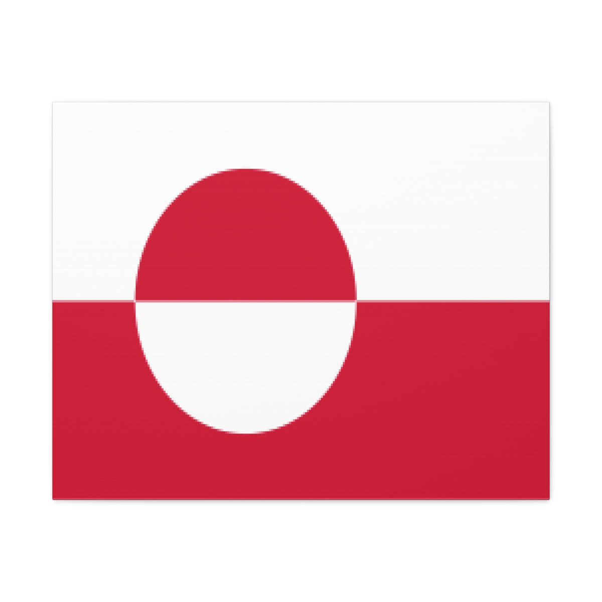 Greenland Country Flag Canvas Vibrant Wall Art Unframed Home Decor-Express Your Love Gifts