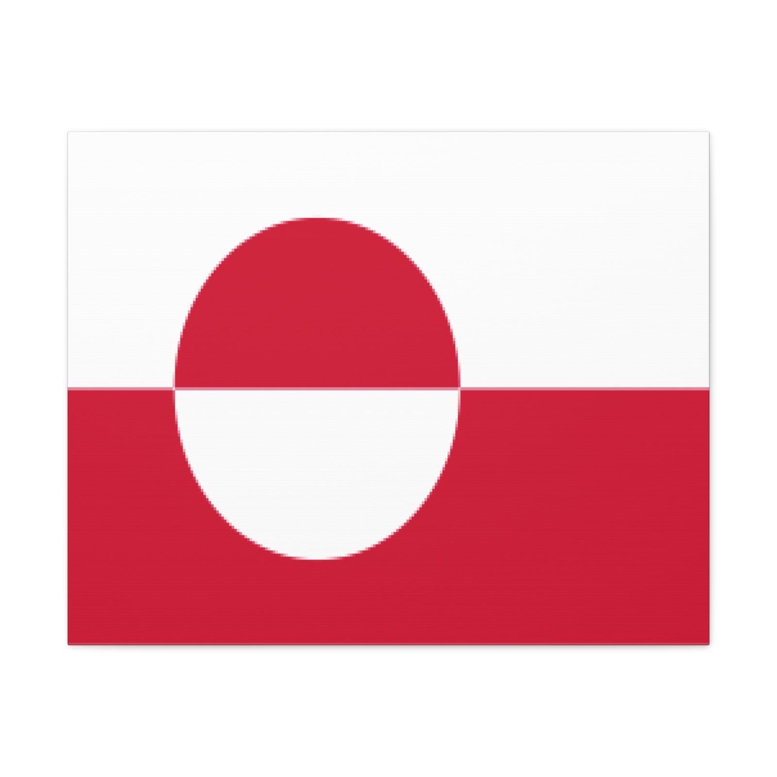 Greenland Country Flag Canvas Vibrant Wall Art Unframed Home Decor-Express Your Love Gifts