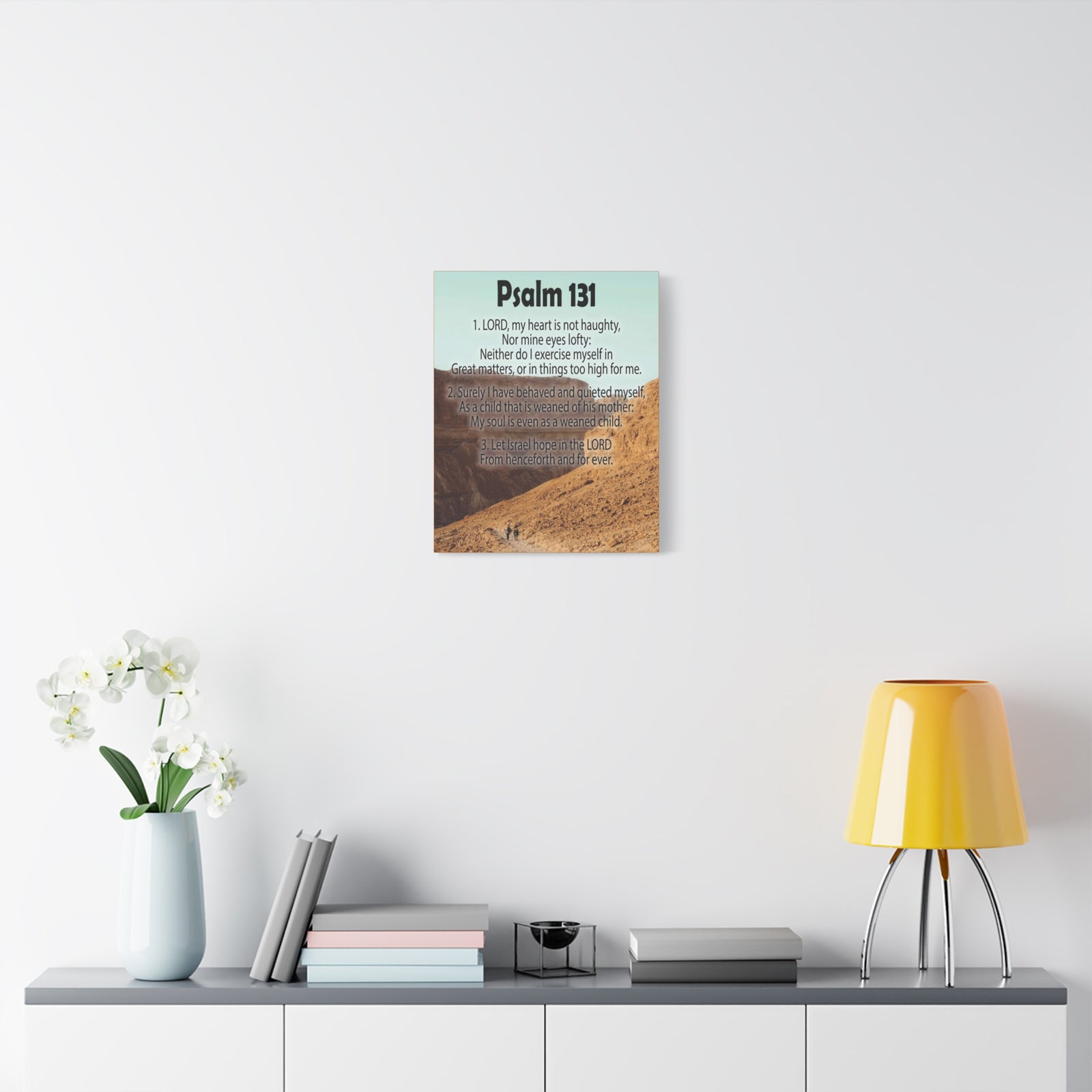 Scripture Walls Heart Not Haughty Psalm 131:1 Christian Wall Art Bible Verse Print Ready to Hang-Express Your Love Gifts