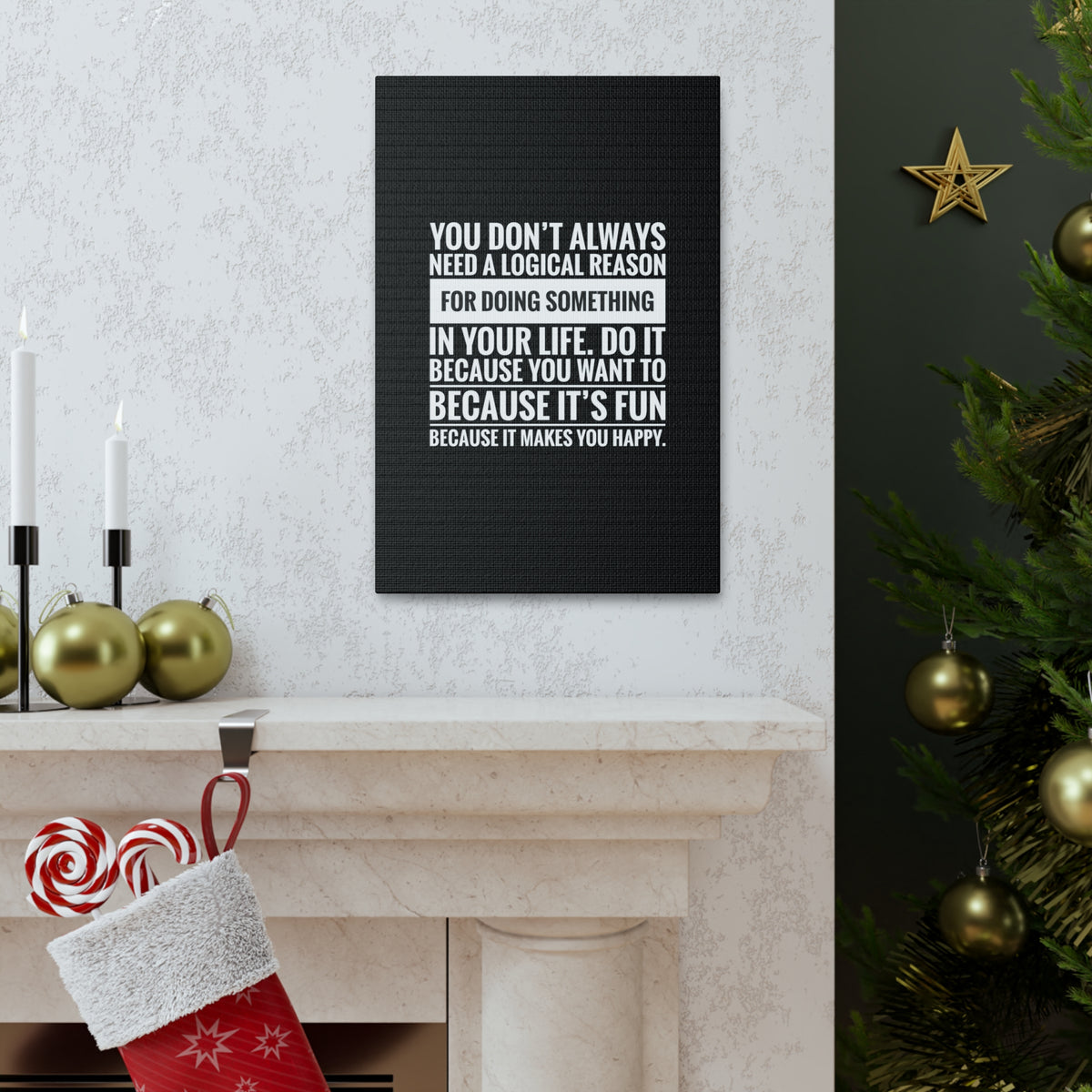 Inspirational Wall Art It Makes You Happy Motivation Wall Decor for Home Office Gym Inspiring Success Quote Print Ready to Hang-Express Your Love Gifts