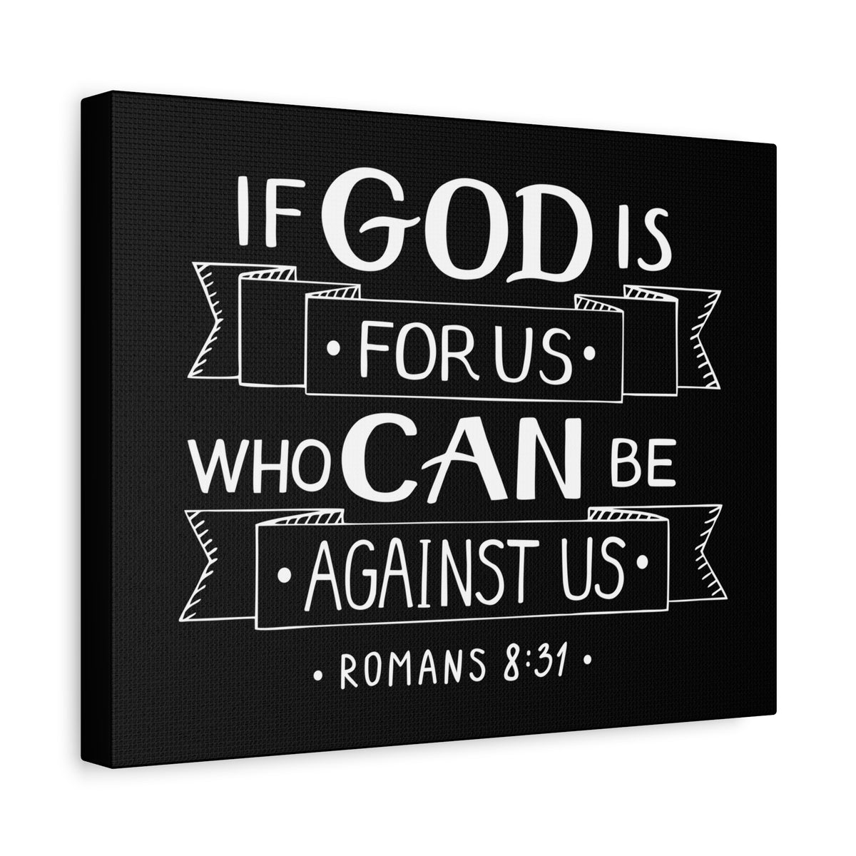 Scripture Canvas God For Us Matthew 6:33 Christian Wall Art Bible Verse Print Ready to Hang-Express Your Love Gifts