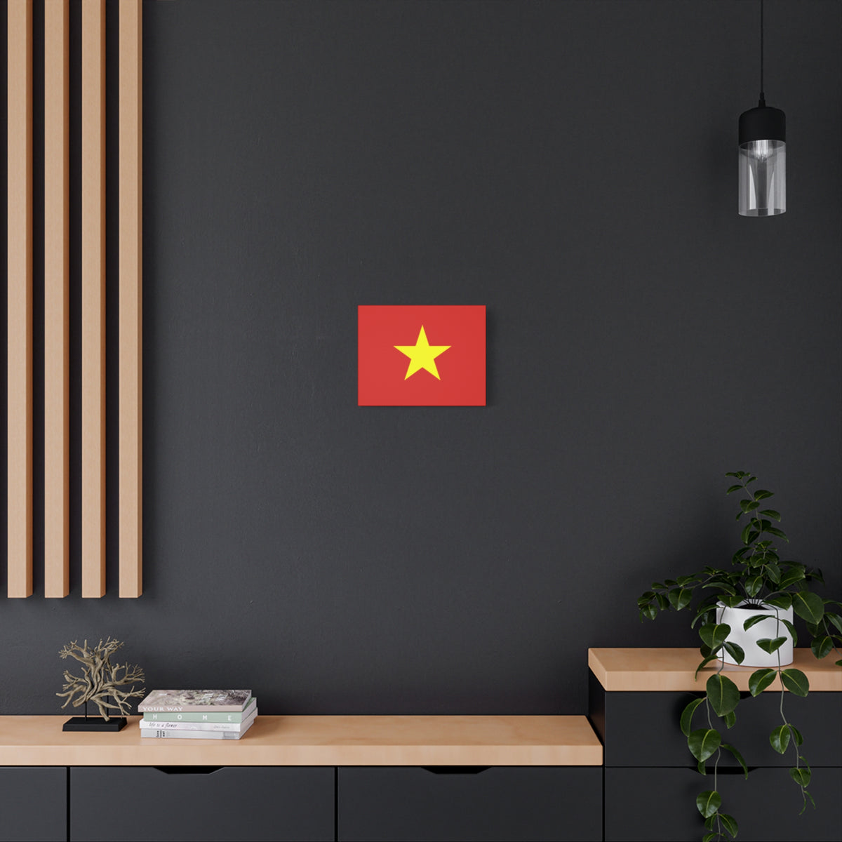 Vietnam Country Flag Canvas Vibrant Wall Art Unframed Home Decor-Express Your Love Gifts