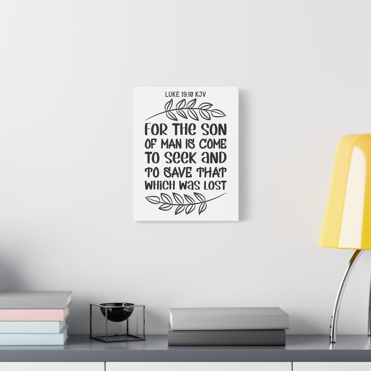 Scripture Walls For The Son Of Man Is Come Luke 19:10 Bible Verse Canvas Christian Wall Art Ready To Hang