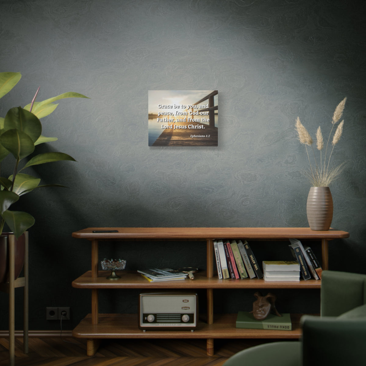 Scripture Walls Grace & Peace Ephesians 1:2 Bible Verse Canvas Christian Wall Art Ready to Hang-Express Your Love Gifts