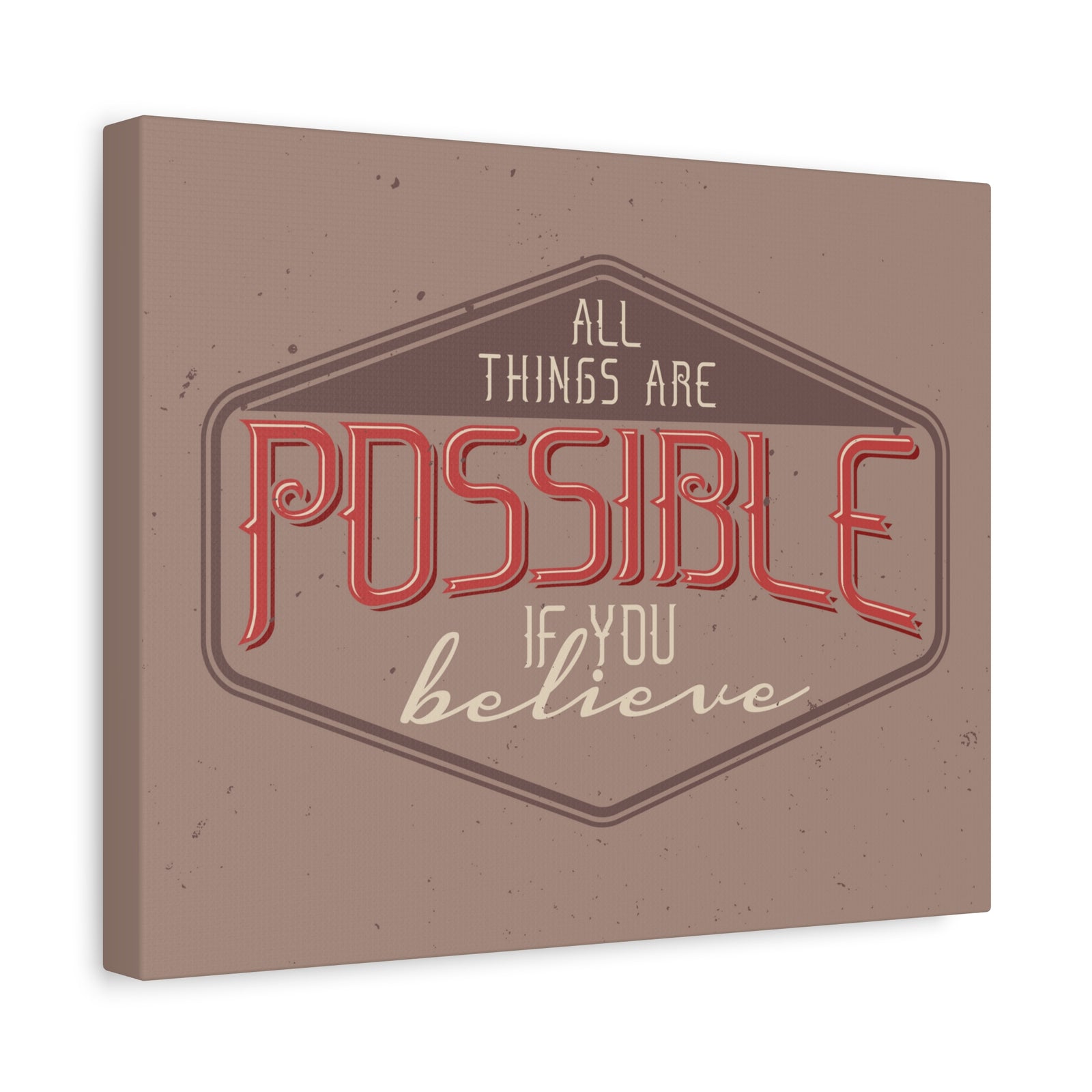 Inspirational Quote Canvas If You Believe Wall Art Motivational Motto Inspiring Prints Artwork Decor Ready to Hang-Express Your Love Gifts