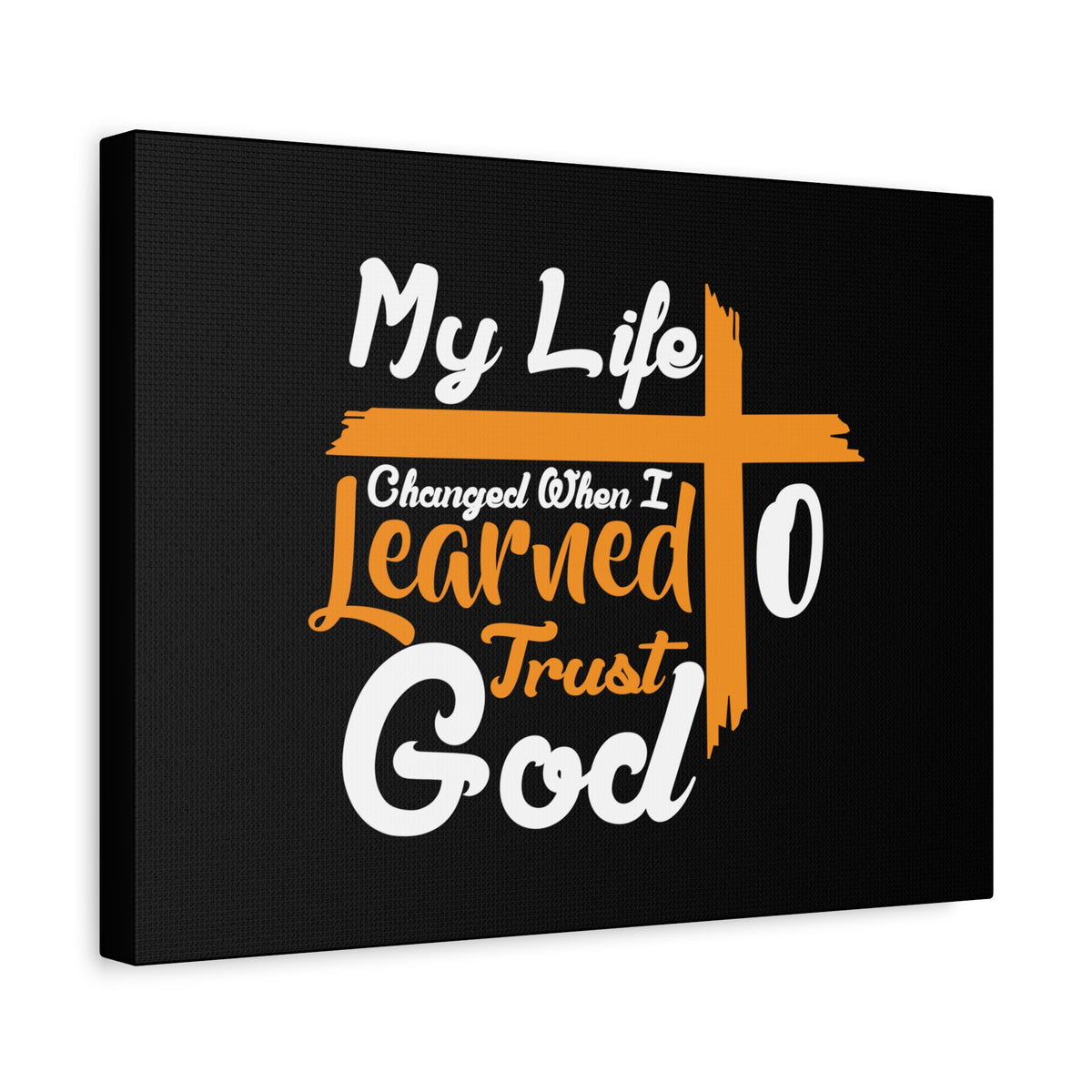 Scripture Canvas My Life Changed PSALM 37:3 Christian Wall Art Bible Verse Print Ready to Hang-Express Your Love Gifts