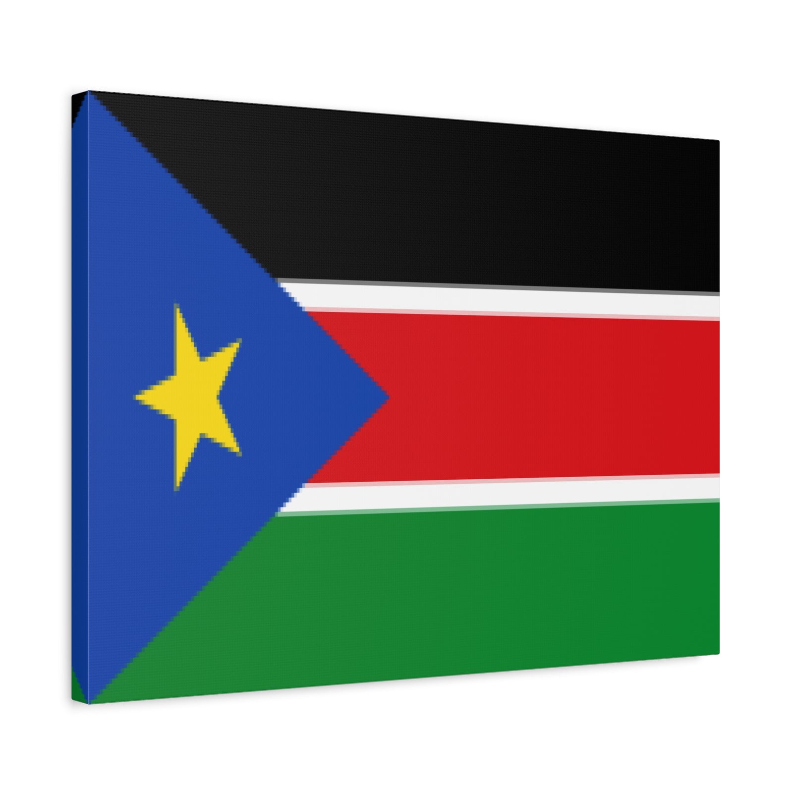 South Sudan Country Flag Canvas Vibrant Wall Art Unframed Home Decor-Express Your Love Gifts