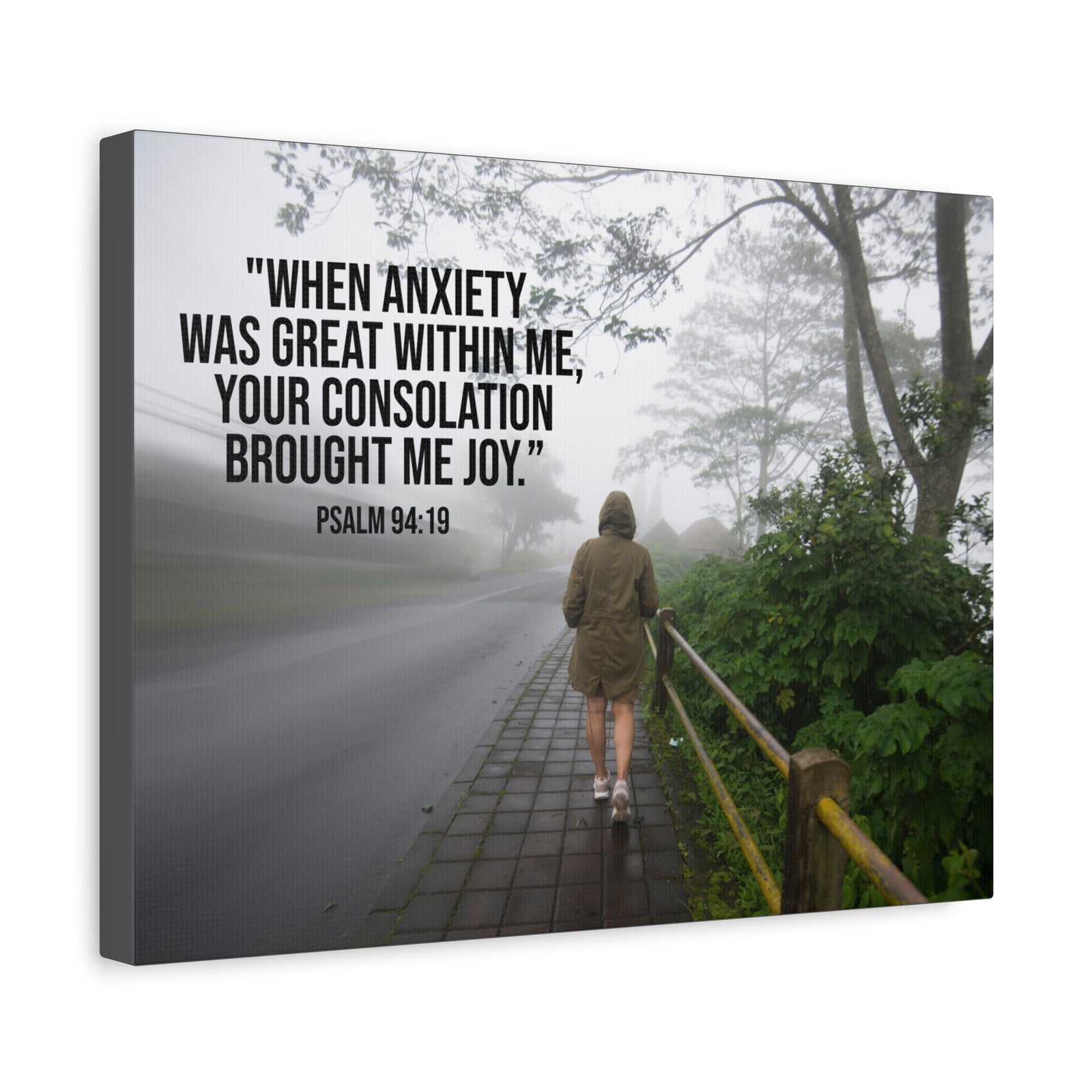 Scripture Walls Great Within Me Psalm 94:19 Bible Verse Canvas Christian Wall Art Ready to Hang-Express Your Love Gifts