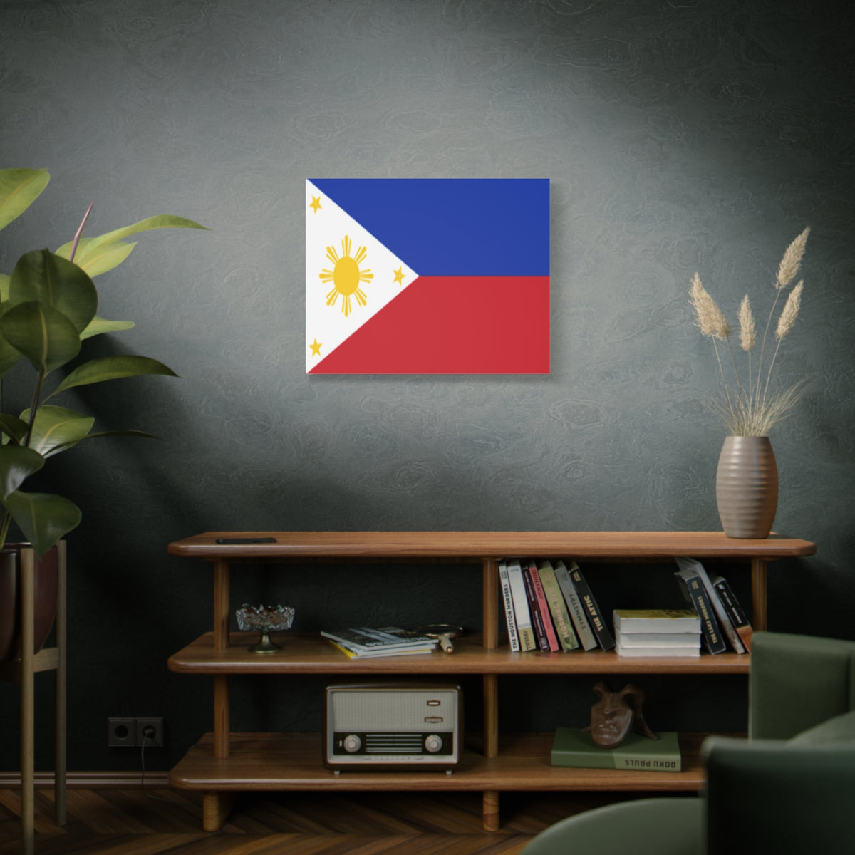 Philippines Country Flag Canvas Vibrant Wall Art Unframed Home Decor-Express Your Love Gifts