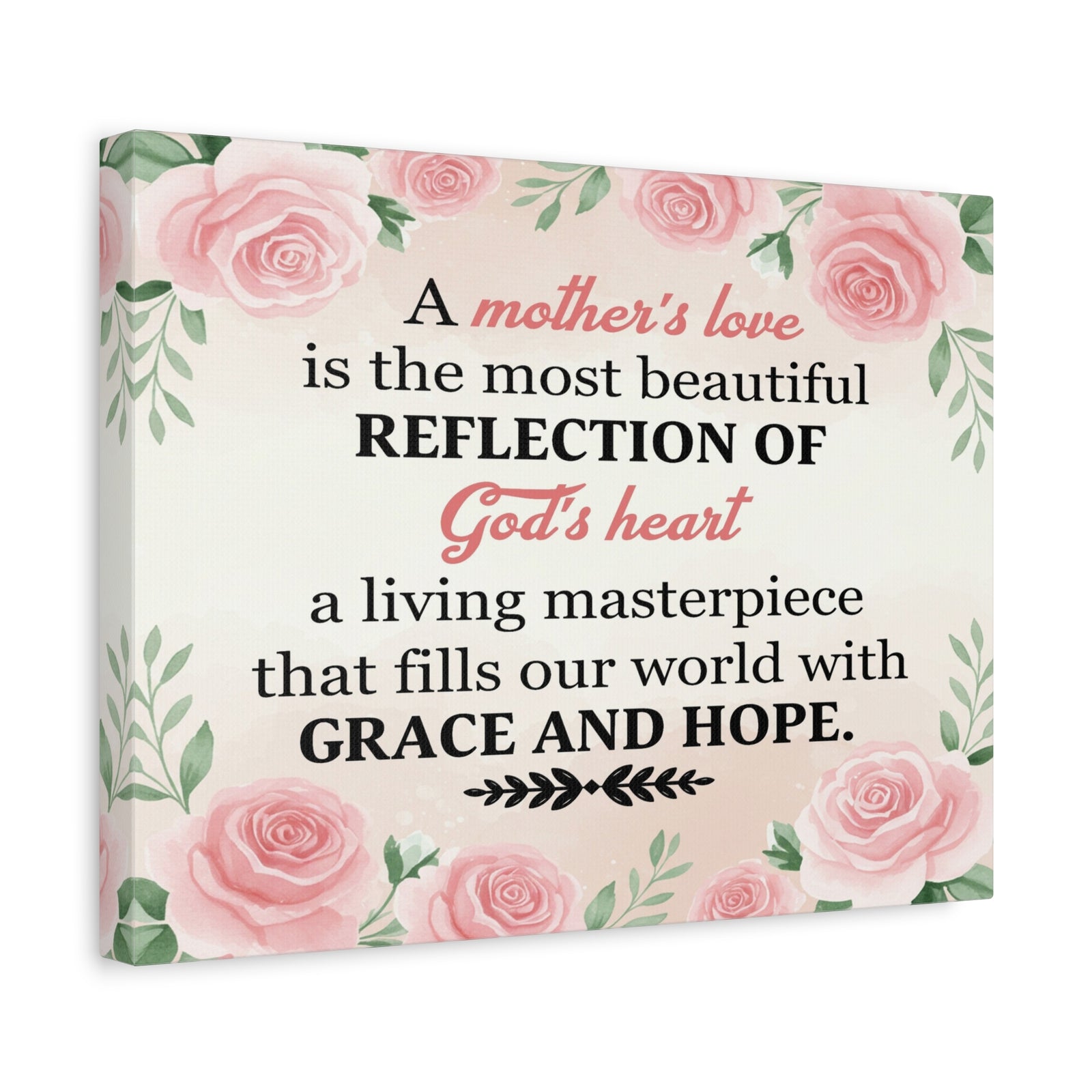 Inspirational Canvas Grace and Hope Wall Decor for Home Office Gym Inspiring Success Quote Print Ready to Hang Unframed-Express Your Love Gifts