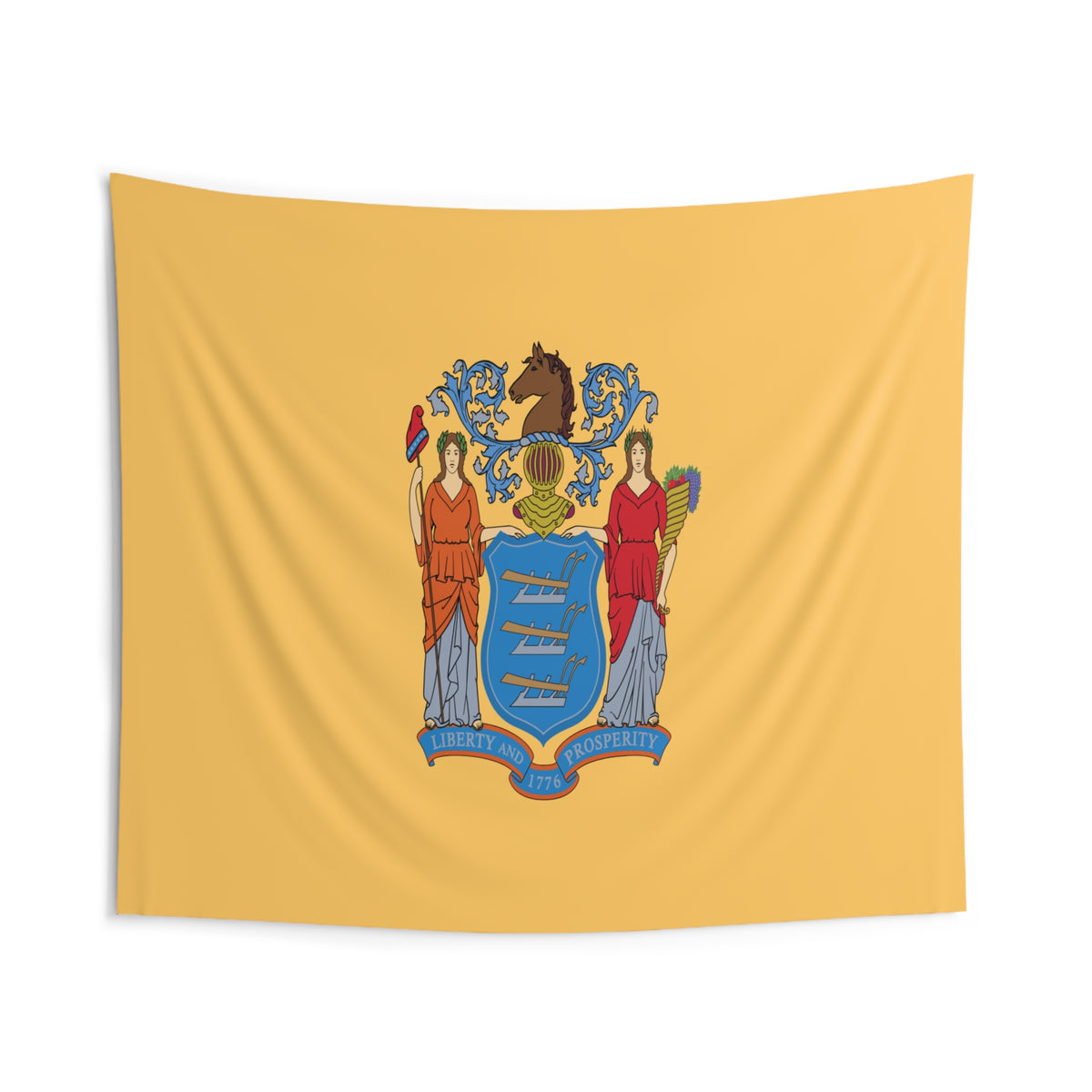 New Jersey State Flag Wall Hanging Tapestry-Express Your Love Gifts