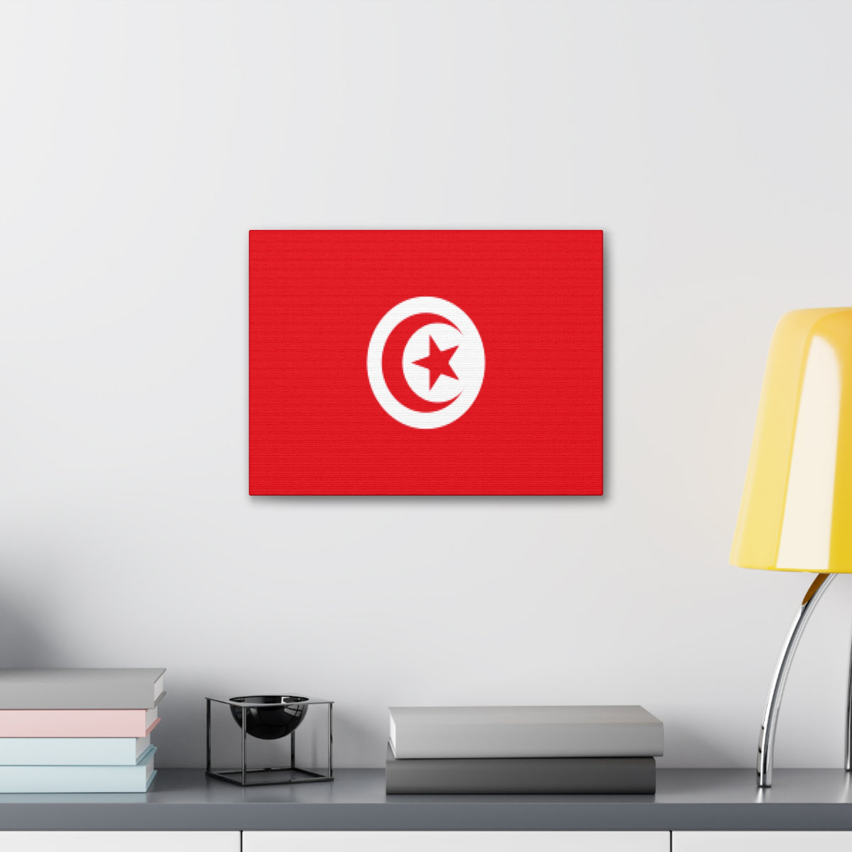 Tunisia Country Flag Canvas Vibrant Wall Art Unframed Home Decor-Express Your Love Gifts