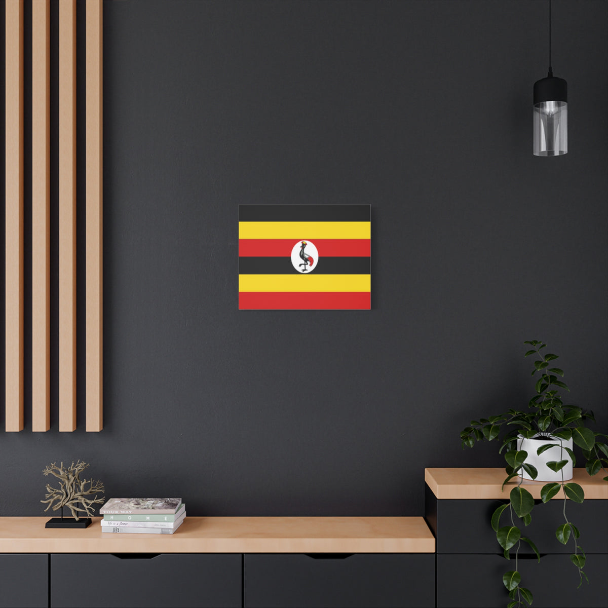 Uganda Country Flag Canvas Vibrant Wall Art Unframed Home Decor-Express Your Love Gifts