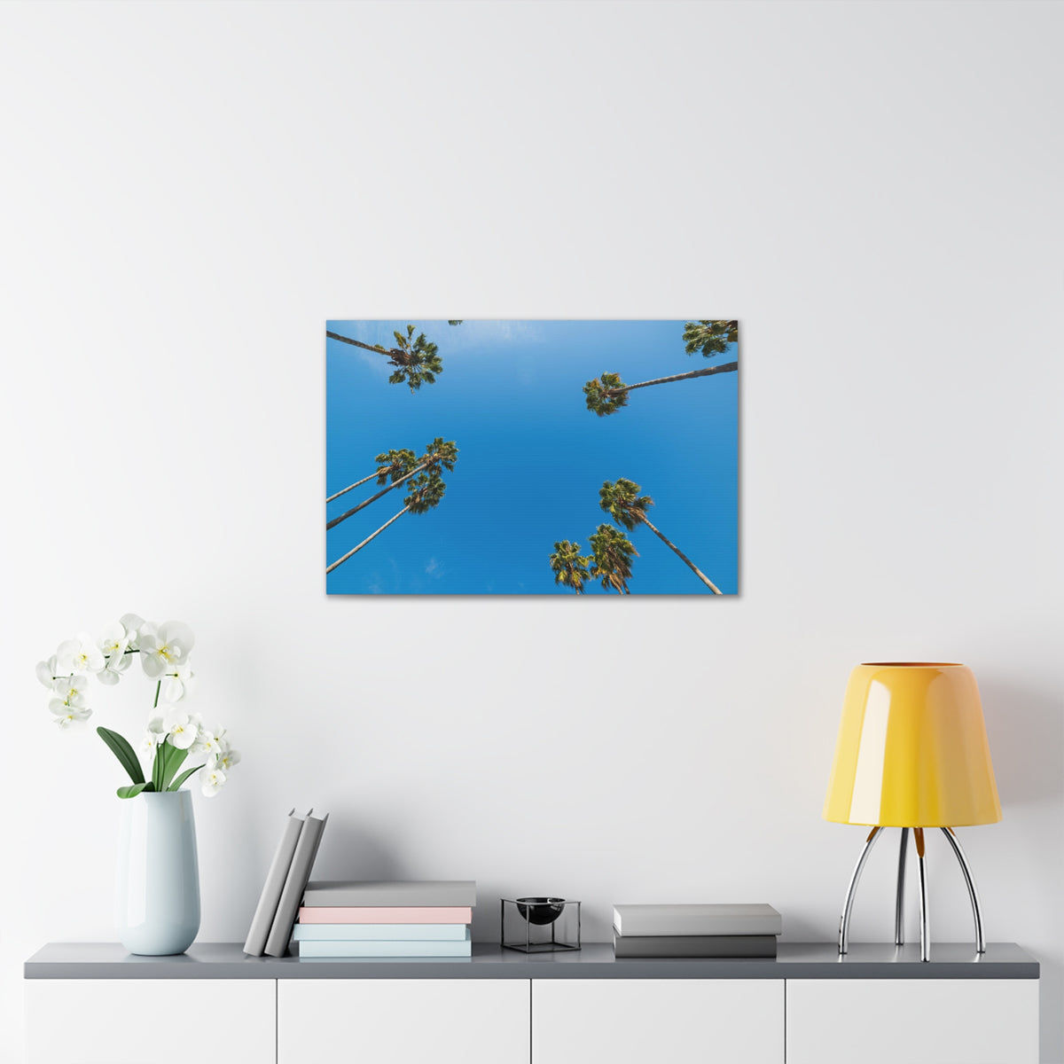 Palm Trees Los Angeles Modern Multicolor Scenic Nature Photography Canvas Home Office Decor Ready to Hang-Express Your Love Gifts