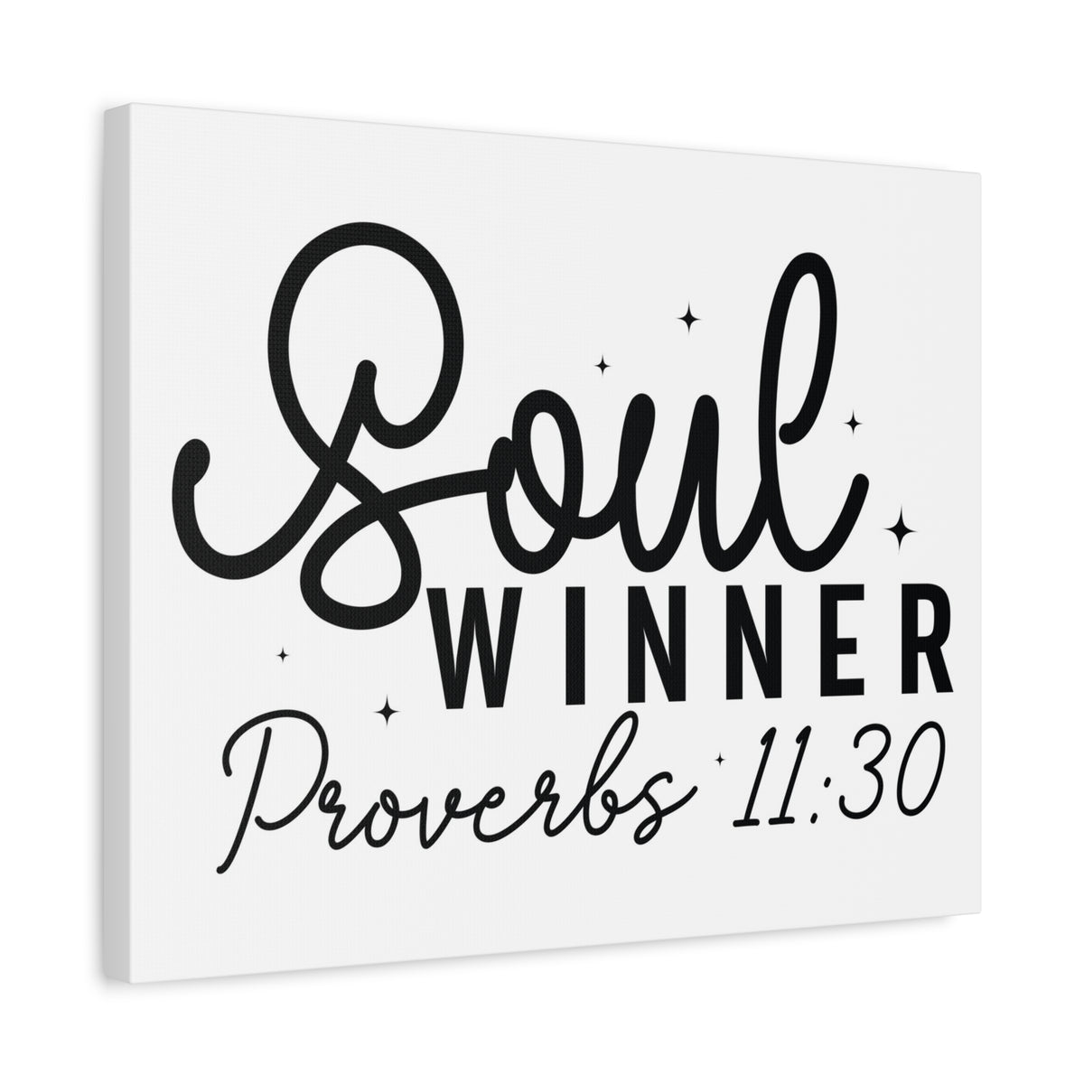 Scripture Walls Proverbs 11:30 Soul Winner Bible Verse Canvas Christian Wall Art Ready to Hang Unframed-Express Your Love Gifts