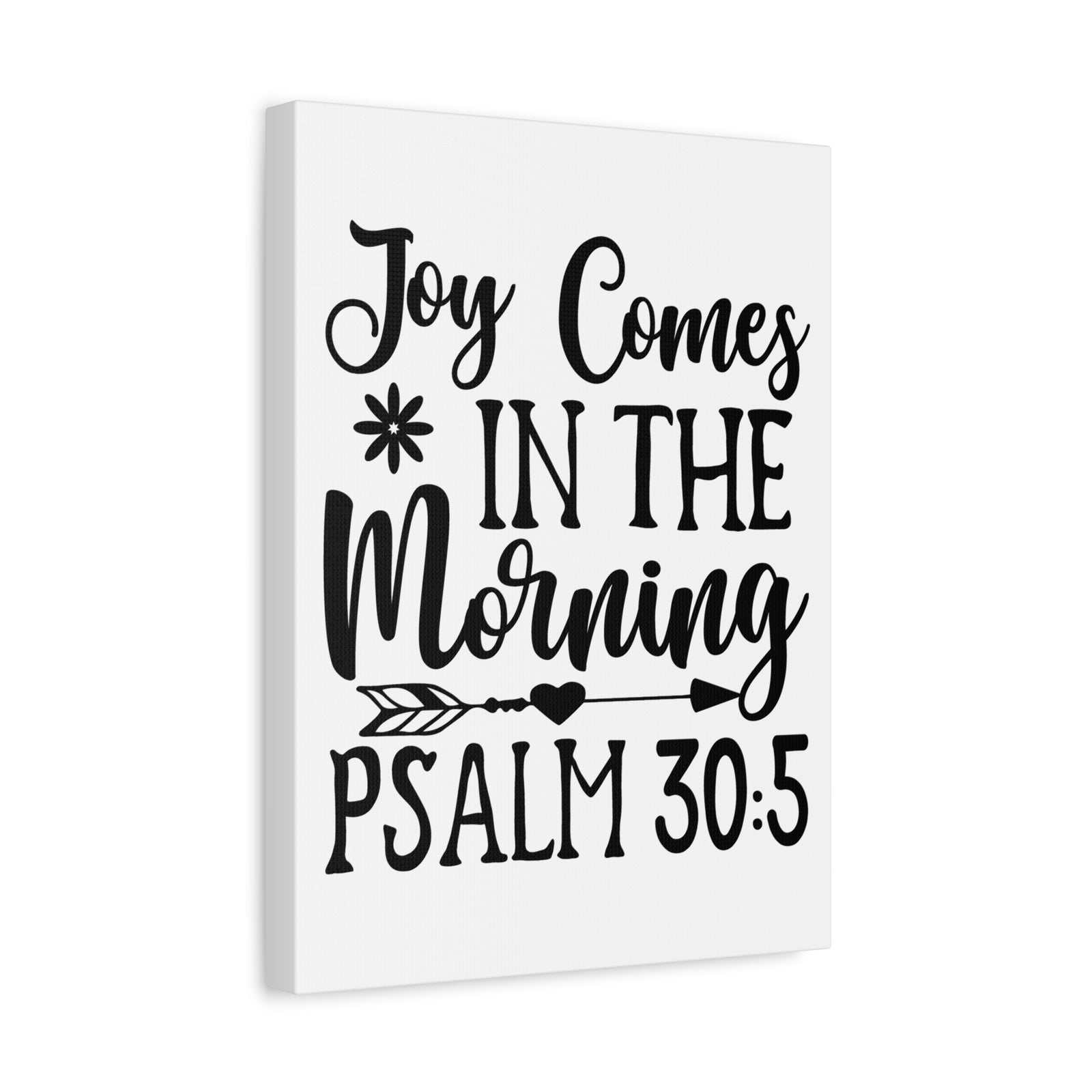 Scripture Walls In The Morning Psalm 30:5 Bible Verse Canvas Christian Wall Art Ready to Hang-Express Your Love Gifts