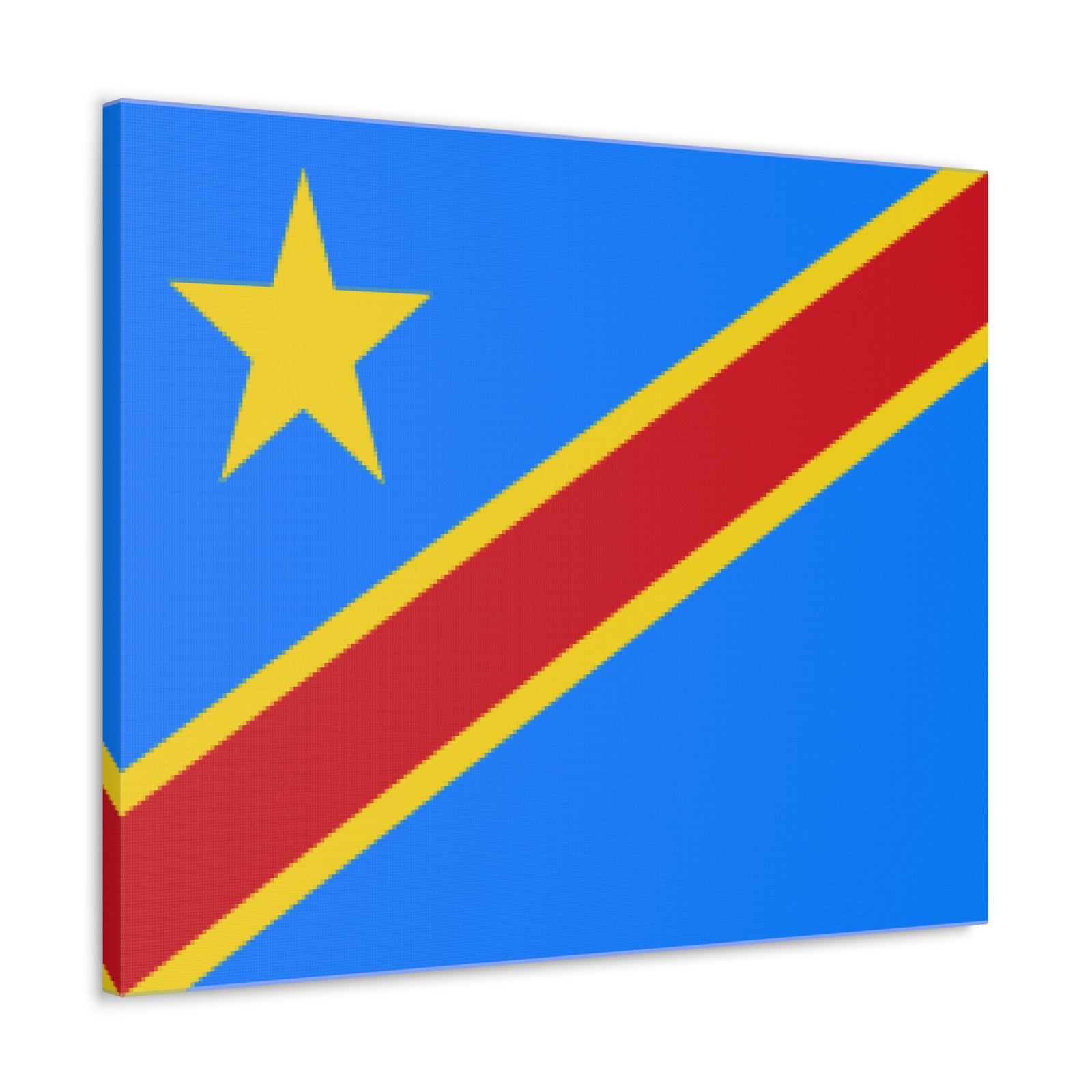 DR Congo Country Flag Canvas Vibrant Wall Art Unframed Home Decor-Express Your Love Gifts