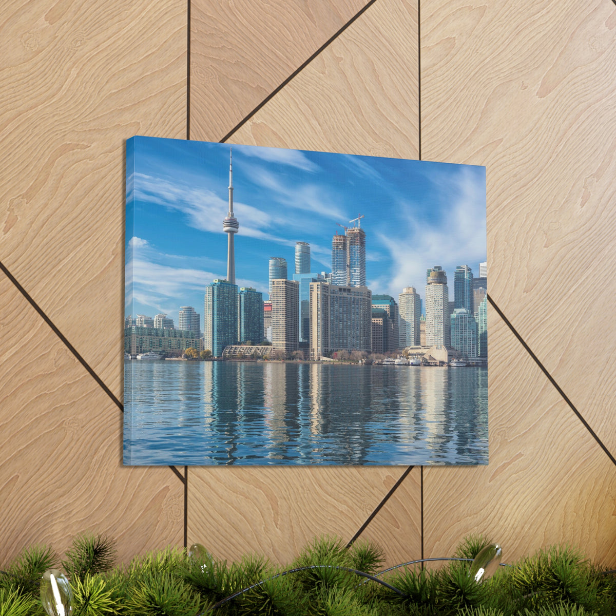 Toronto Daylight Skyline Canvas Artwork High-Quality Breathtaking Stunning Cityscape for Home Decor Ready to Hang-Express Your Love Gifts