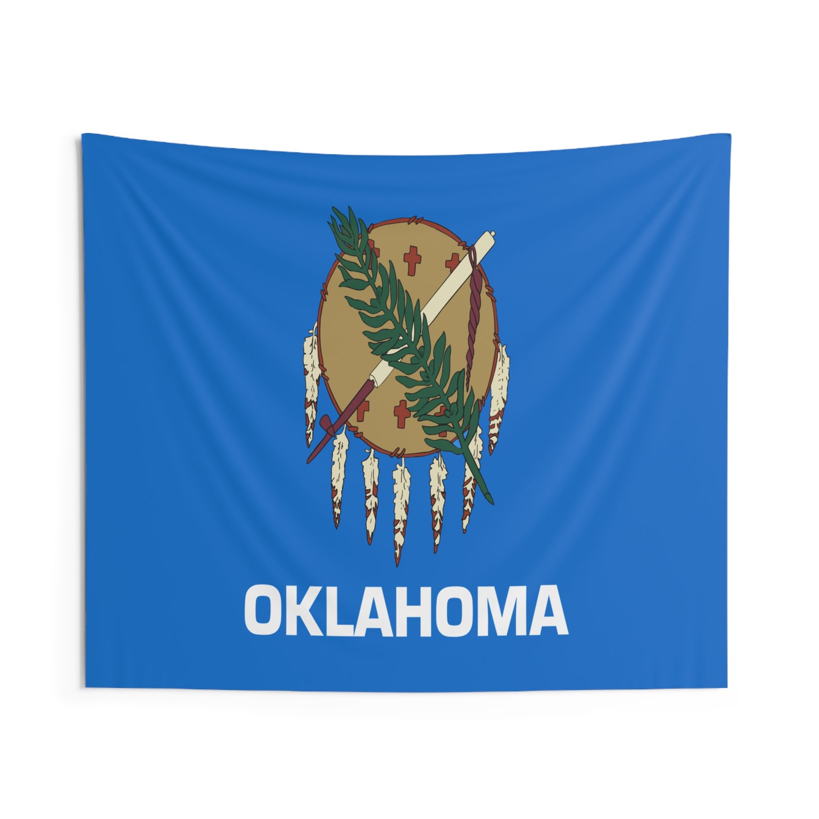 Oklahoma State Flag Wall Hanging Tapestry-Express Your Love Gifts