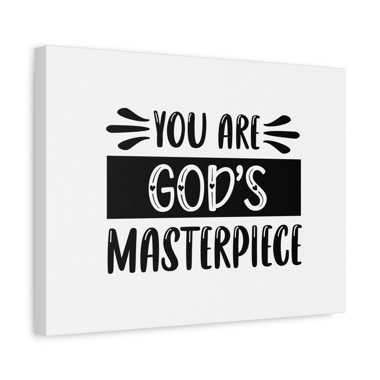 Scripture Canvas You Are God's Masterpiece Psalm 51:10 Christian Wall Art Bible Verse Print Ready to Hang-Express Your Love Gifts